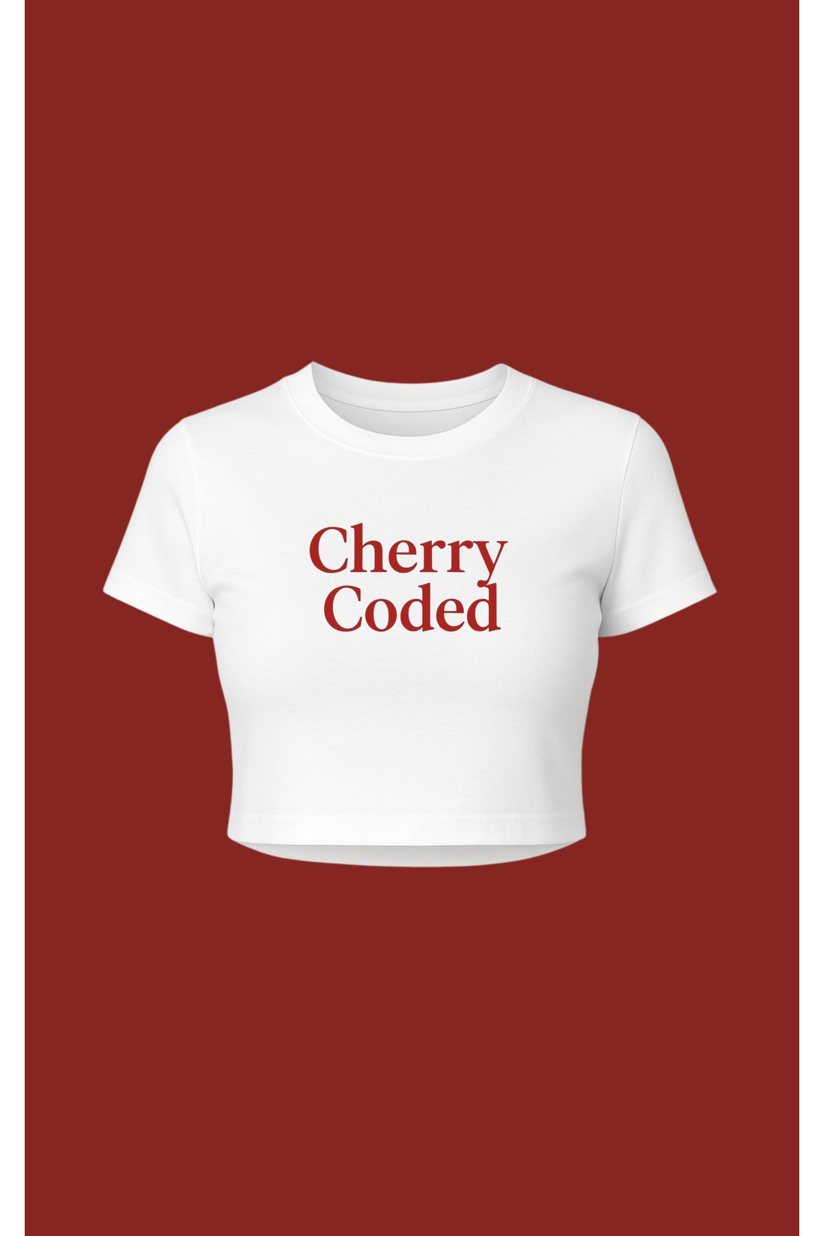 Altair Tr Beyaz Renk Cherry Coded Pinterest Tarzı Baskılı Bisiklet Yaka Kadın Crop