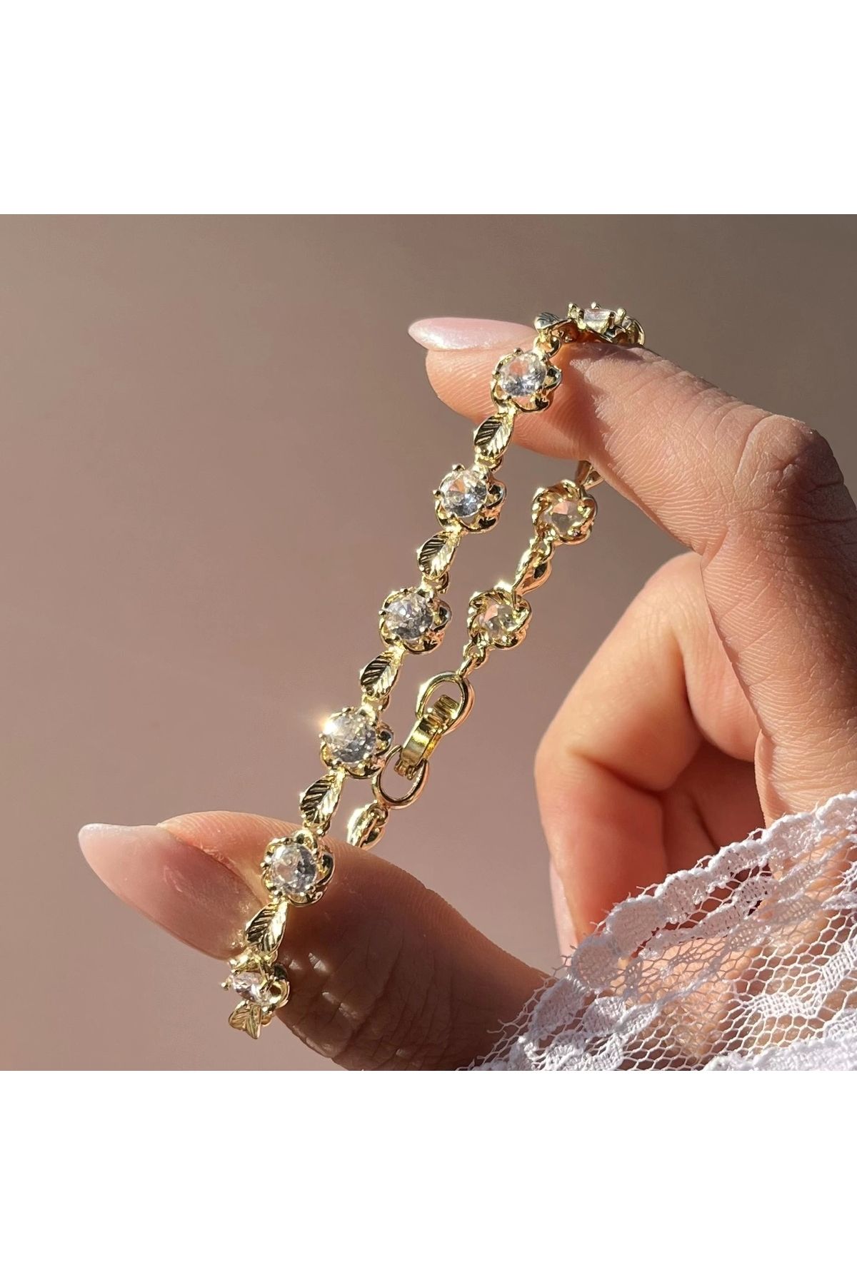 Vintagezegeni Rosaline Bileklik I 14K Altın Kaplama