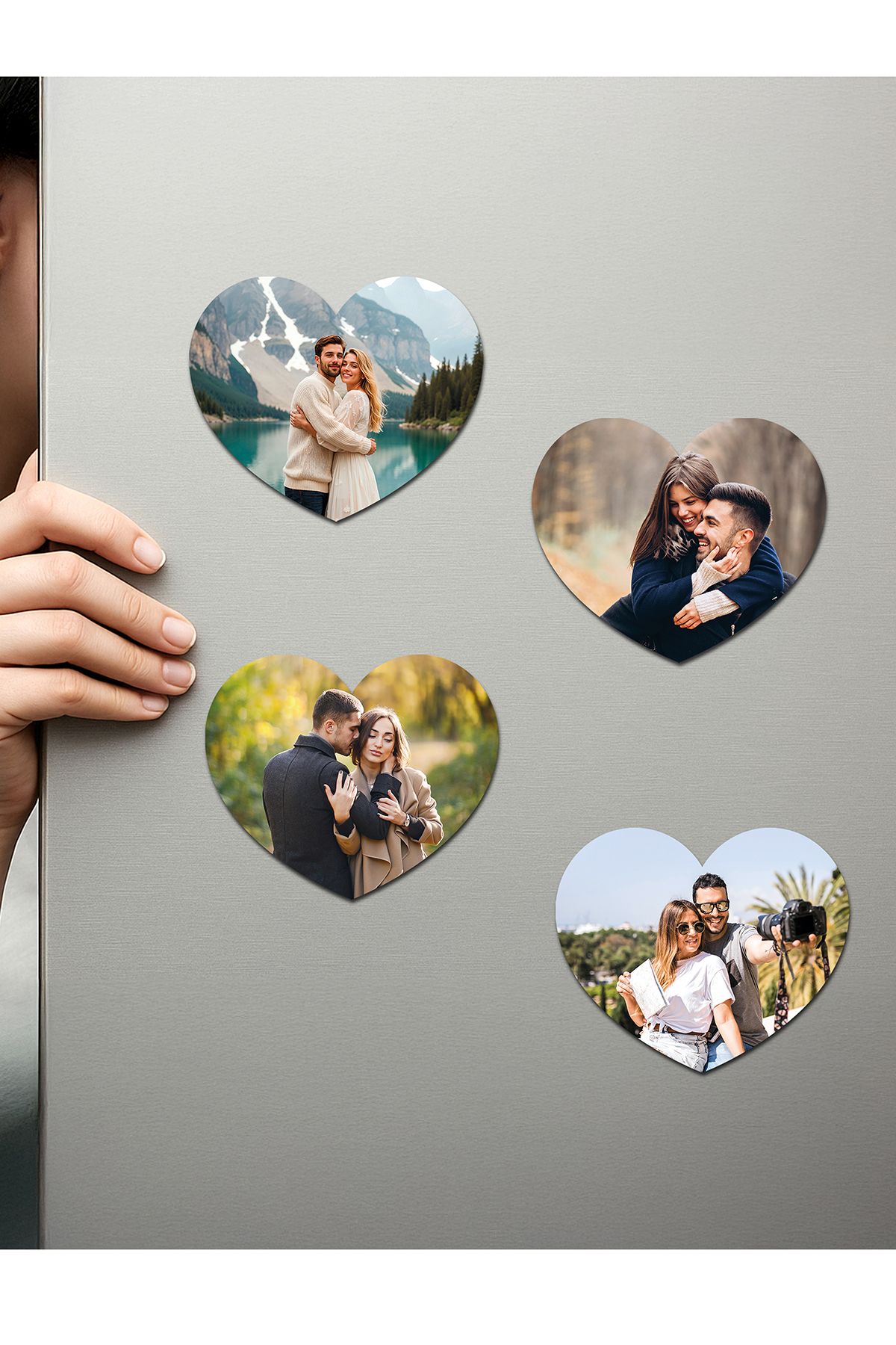 Fotomcity Kişiye Özel Ahşap Fotoğraflı UV Baskılı Magnet