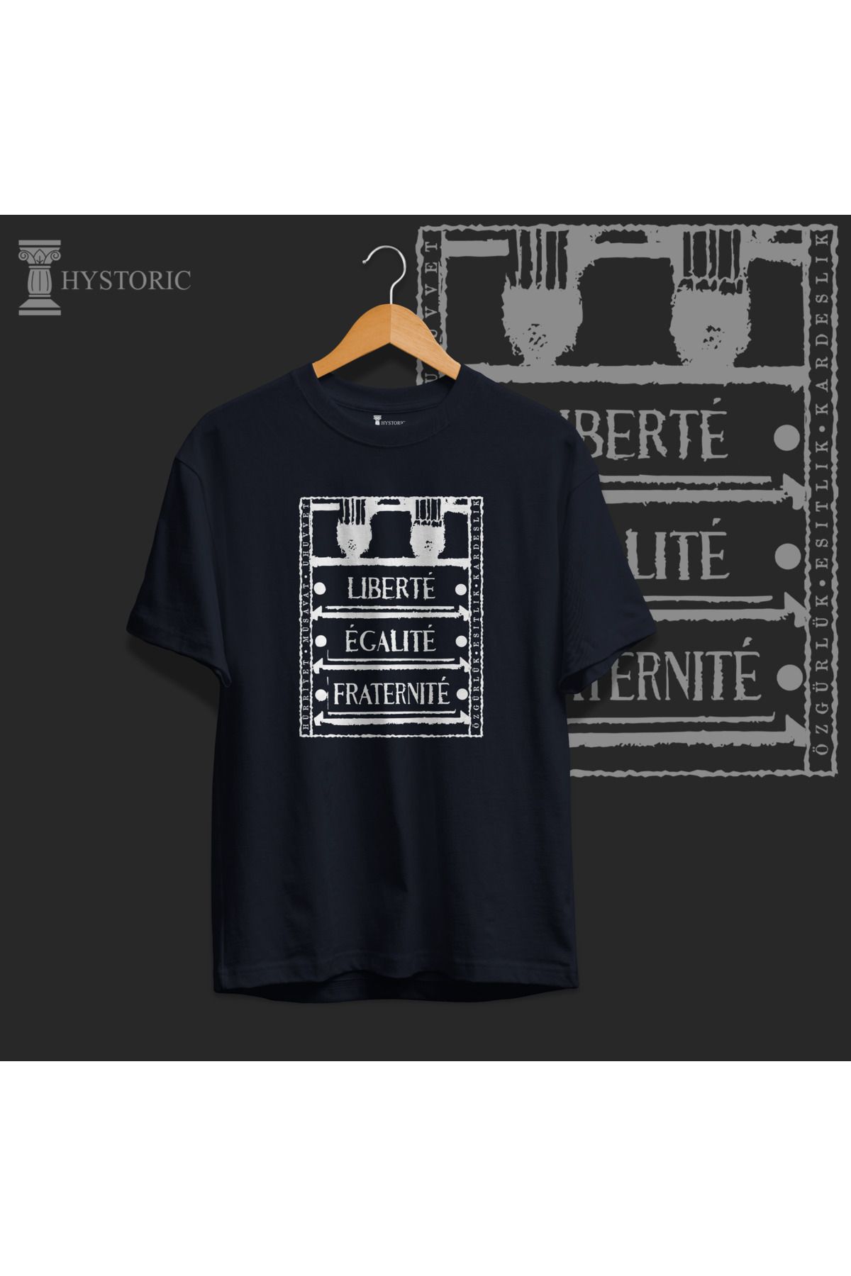 Hystoric Wear Özgürlük Baskılı Basic Tişört