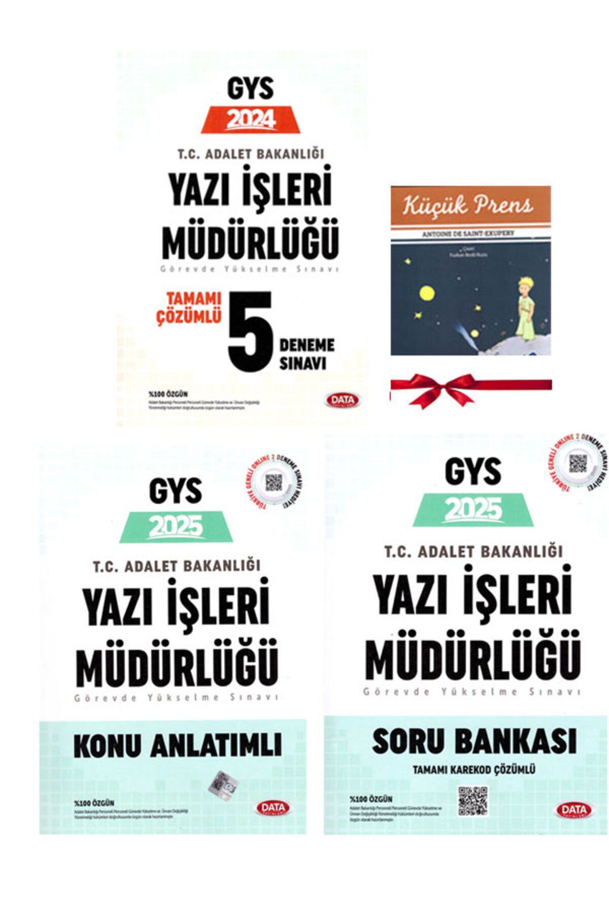 Data Yayınları 2025 GYS Adalet Bakanlığı Yazı İşleri Müdürlüğü Görevde Yükselme Sınavı Tam Kapsamlı Set