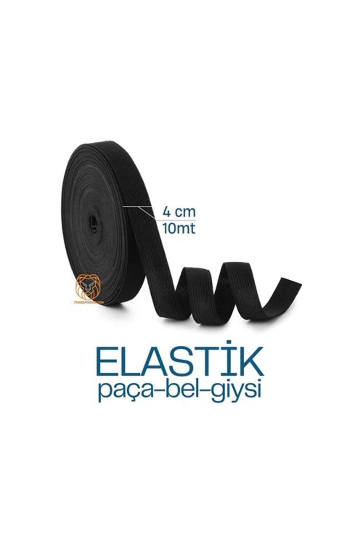 Skygo Yassı Bel Paça Giysi Lastiği 10 Metre 4 cm SİYAH
