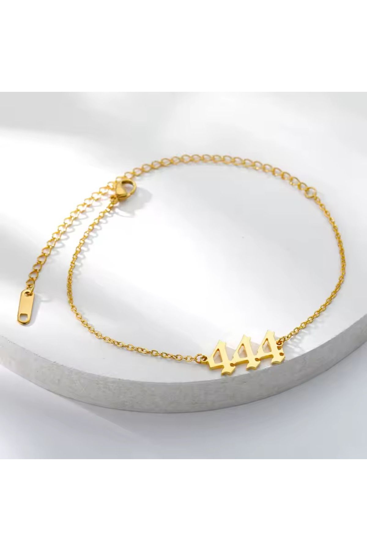 N!da Jewelry 444 Melek Sayısı Gümüş Bileklik – Koruma ve İç Huzurun Simgesi
