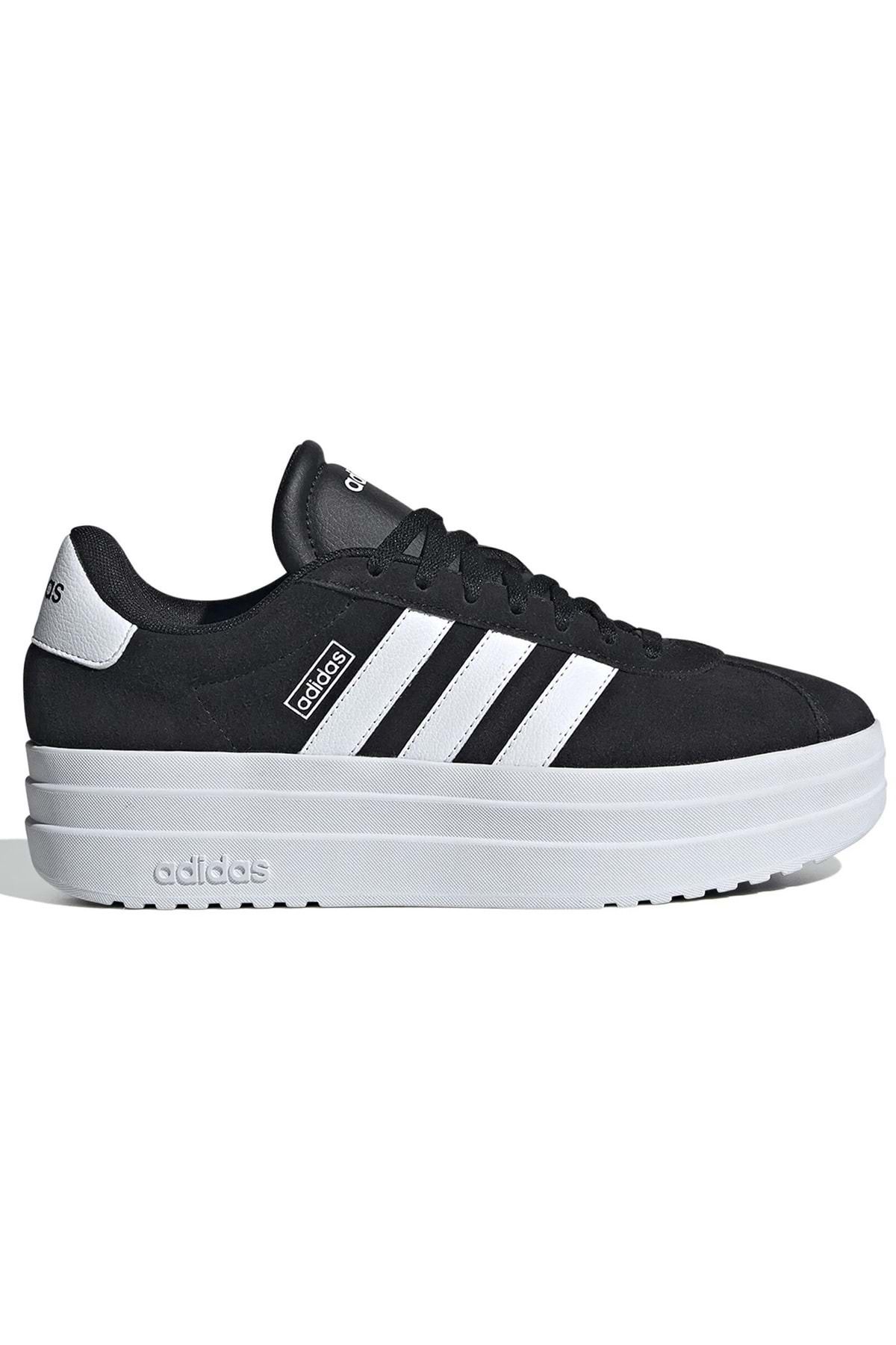 adidas Vl Court Bold IH9995 Unisex Spor Ayakkabı SİYAH-BEYAZ