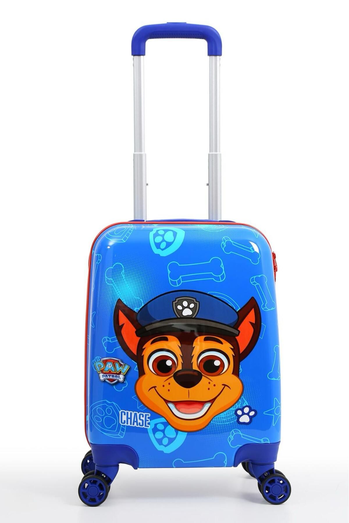 JaspEAdo Paw Patrol Lisanslı Çocuk Valizi Chase Temalı Darbeye Dayanıklı