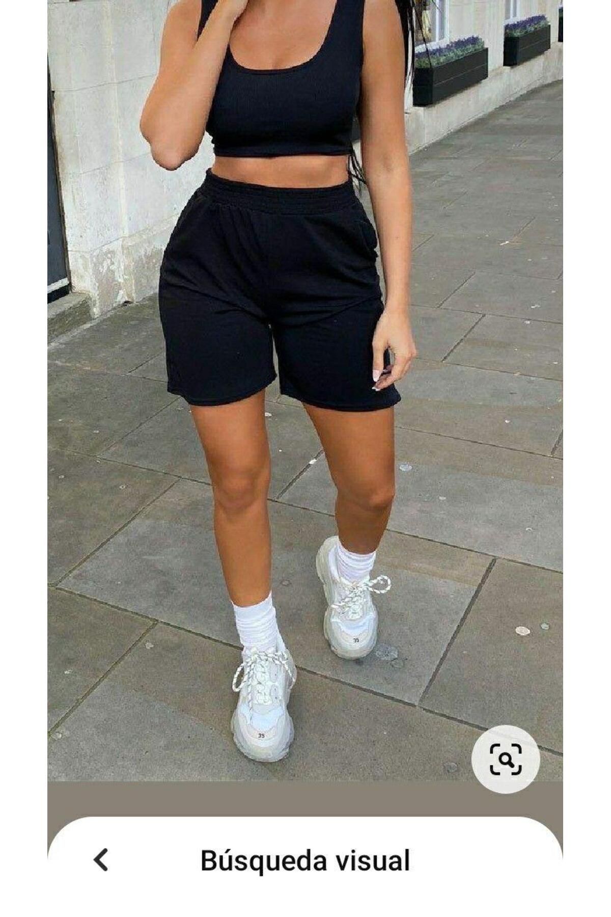 UYN SPORT Bermudo Rahat Kesim Siyah Kısa Şort