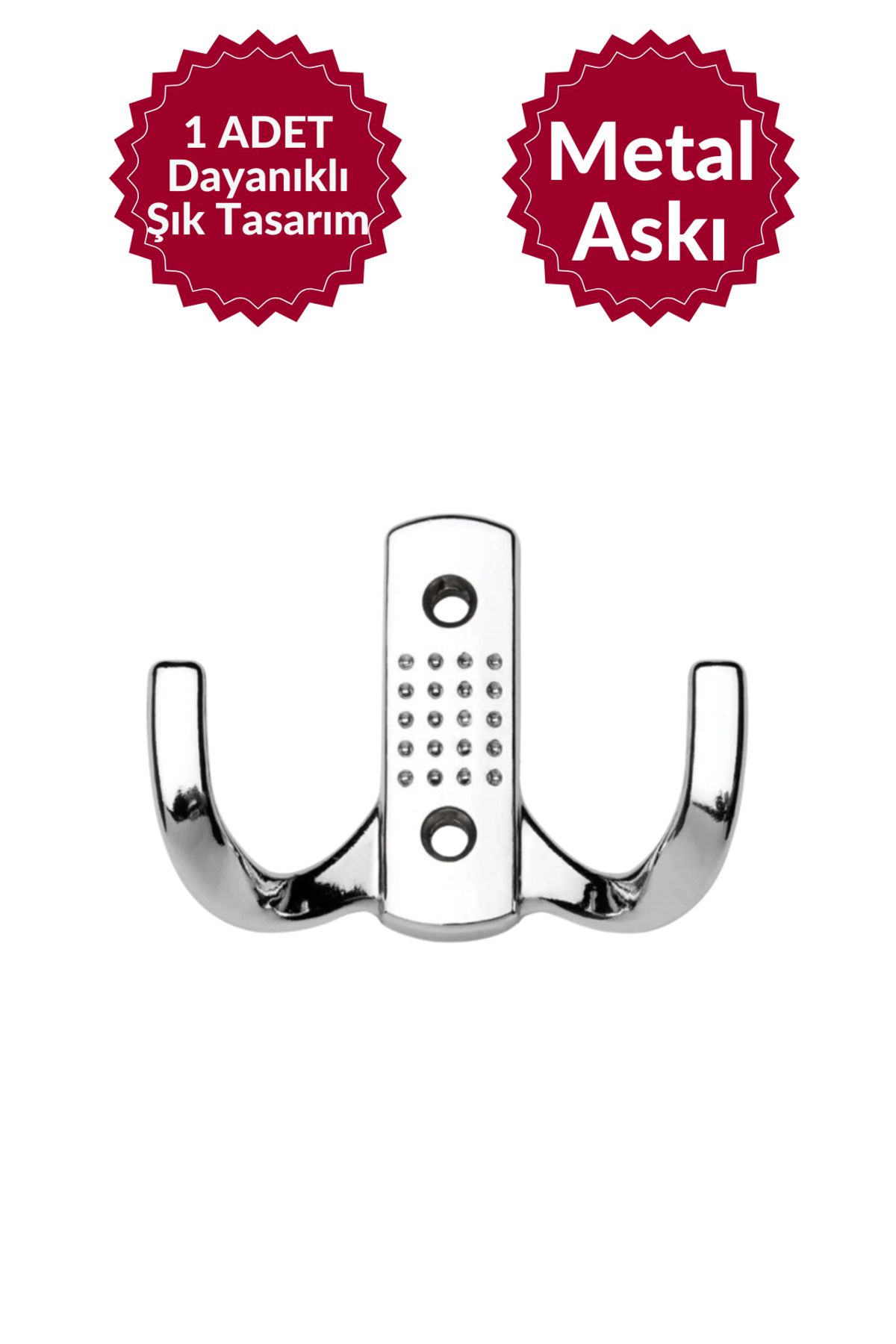 MKLAKS Duvar Vestiyer Dolap Askılığı KROM Metal Askı – Şık Ve Dayanıklı Tasarım