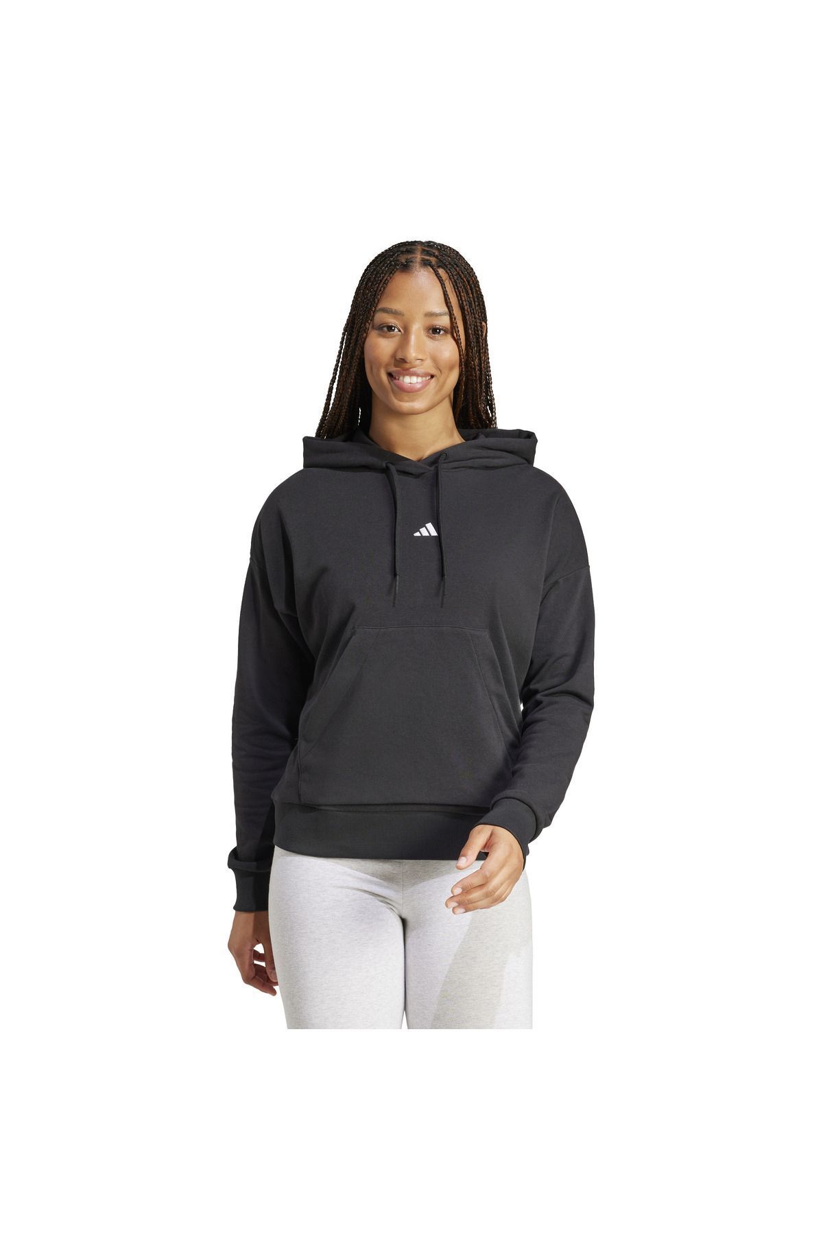 adidas ADİDAS KADIN KAPÜŞONLU SWEATSHIRT W SL FT HD JD7989