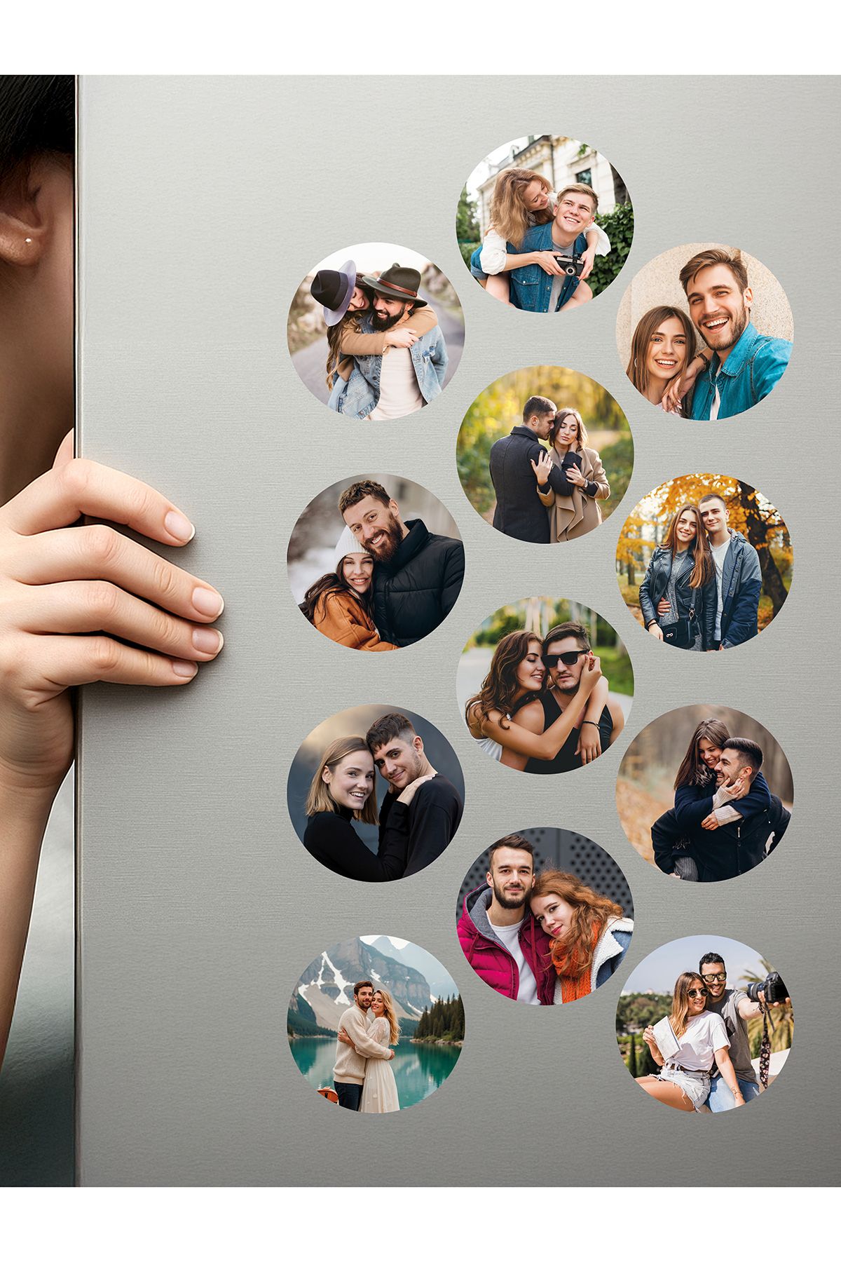Fotomcity Kişiye Özel Ahşap Fotoğraflı UV Baskılı Magnet
