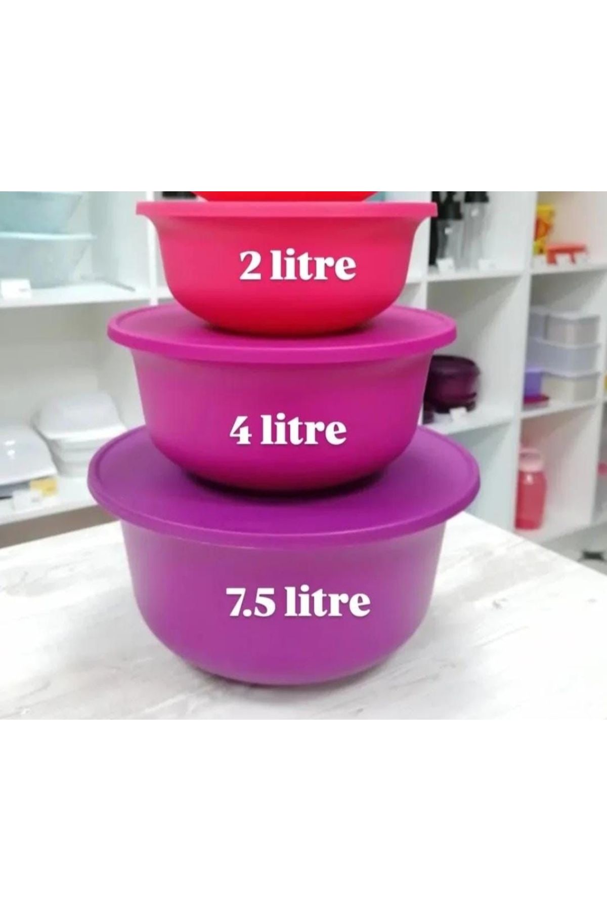 Tupperware 3 lü Royal Set.