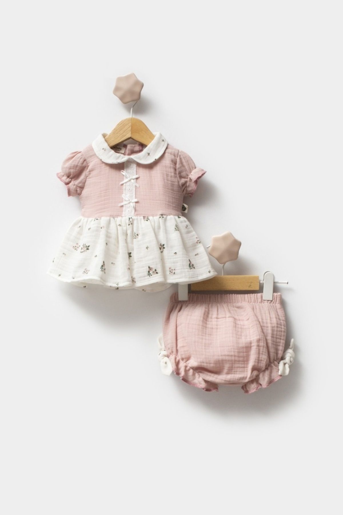 Hippıl Baby Kız Bebek 2'li Yazlık Takım