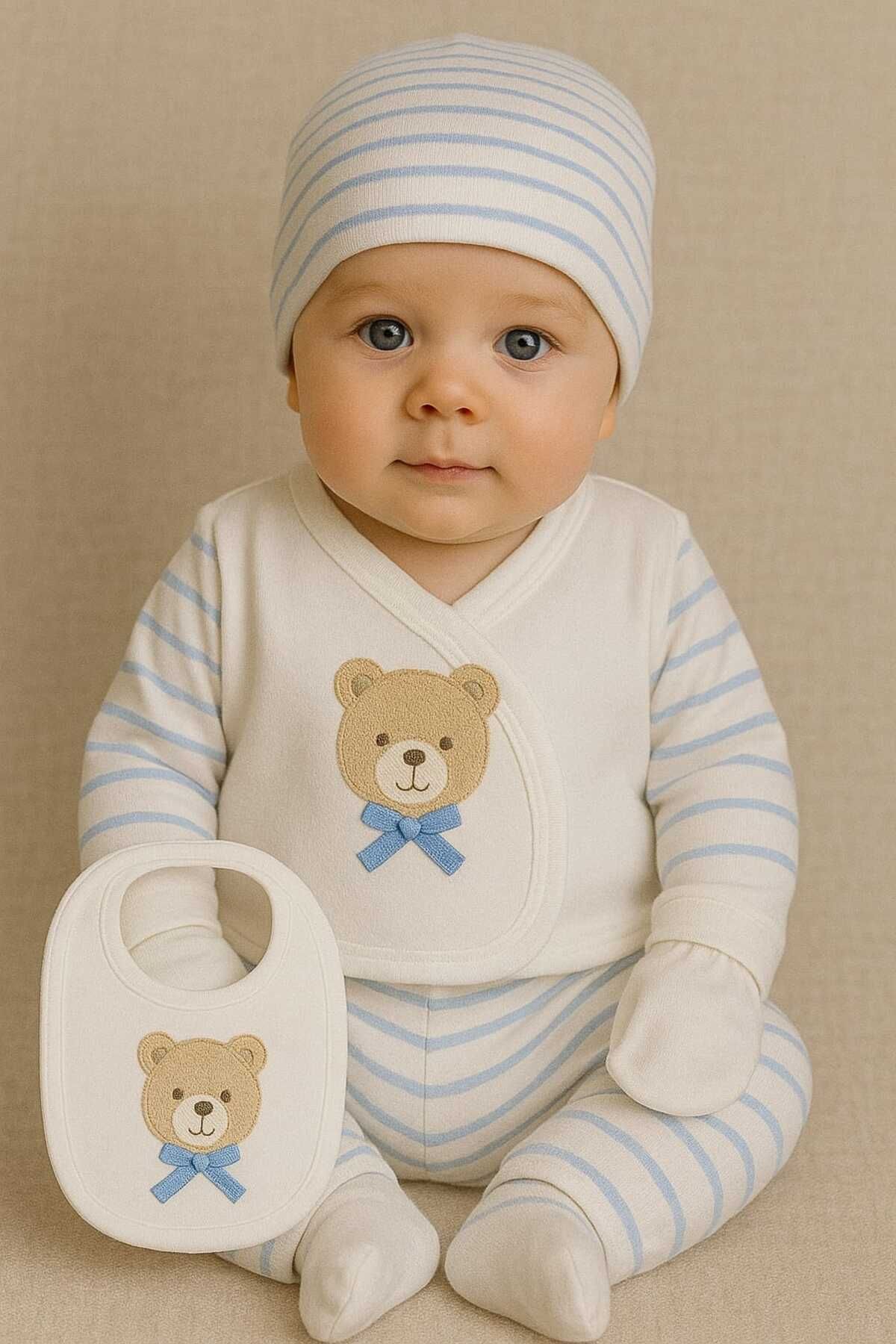 Baby Bakkal 5 PARÇADAN OLUŞAN BEBEK HASTANE ÇIKIŞI TAKIMI