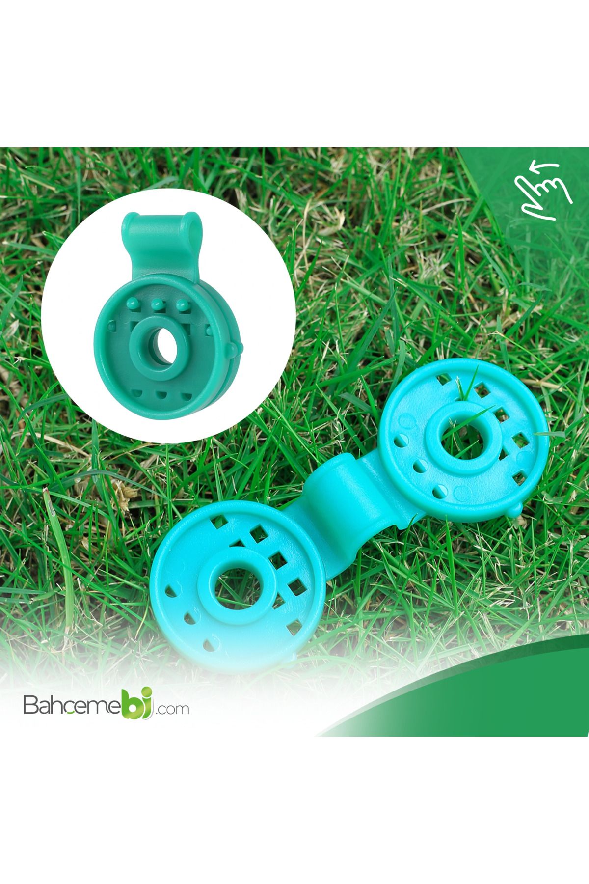 Bsr Garden Gölgelik Klipsi Yeşil Uv Katkılı 50 Adet