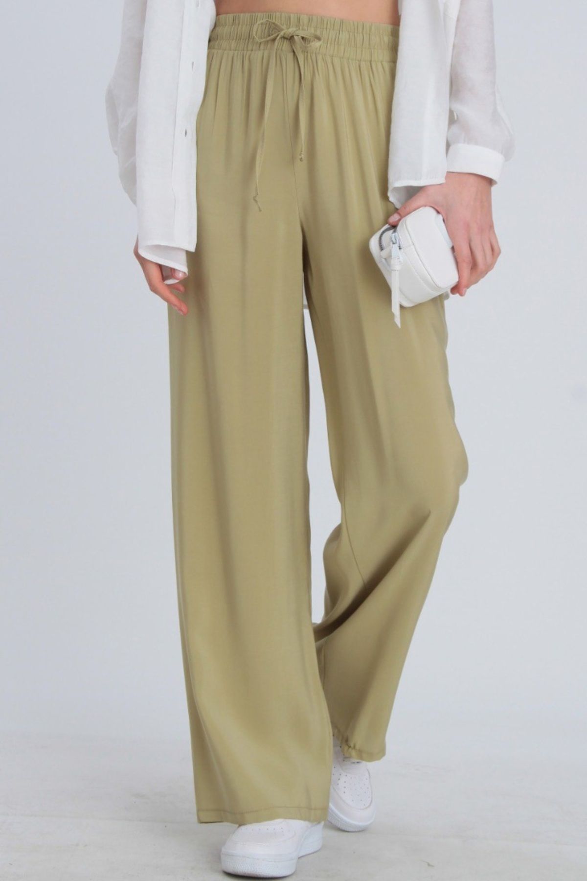 ALVWOMAN Mint Yeşili Yazlık Pantolon
