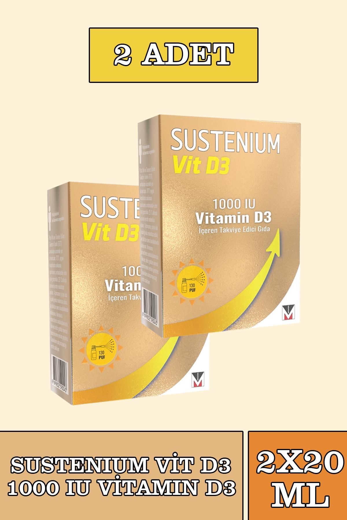 Seddar Collection Sustenium Vitamin D3 1000 IU Sprey 20 ml 2 Adet