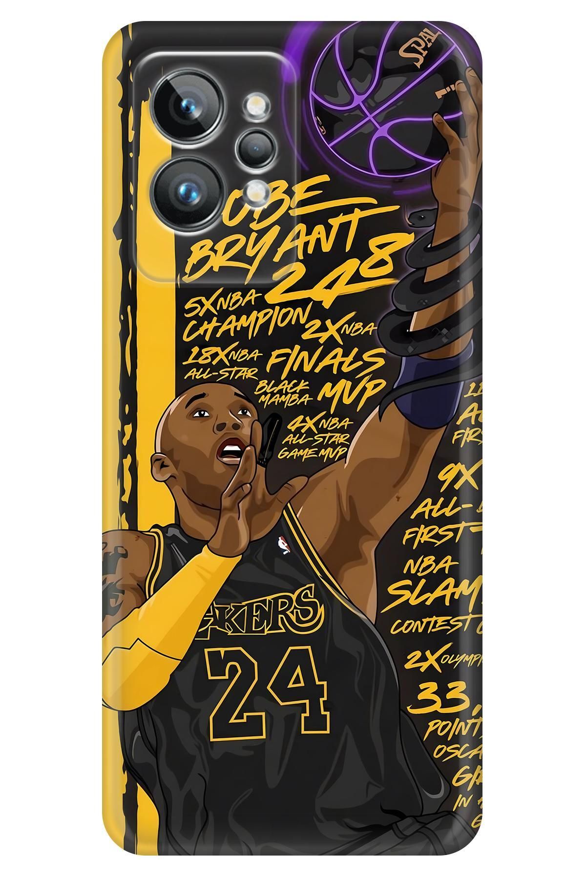 Lopard Realme Gt 2 Pro Baskılı Kılıf Covers 8 Kobe Bryant Fan Art Mor