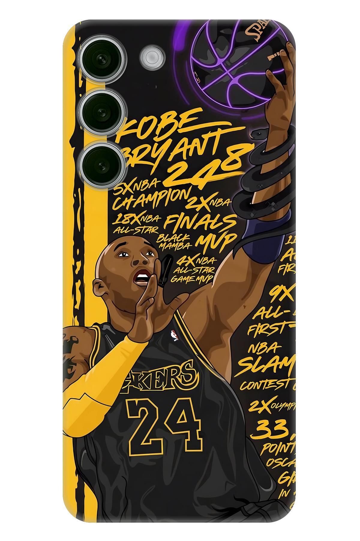 Lopard Samsung Galaxy S23 Baskılı Kılıf Covers 8 Kobe Bryant Fan Art Mor