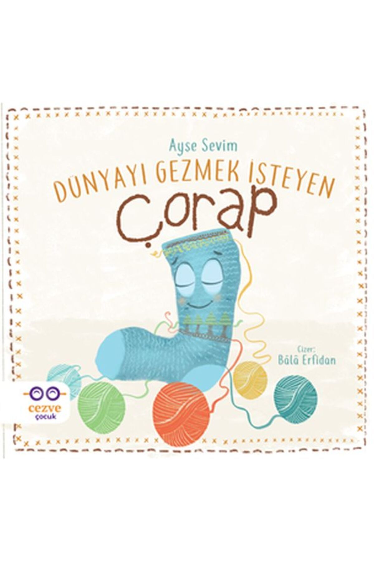Cezve Çocuk Dünyayı Gezmek İsteyen Çorap
