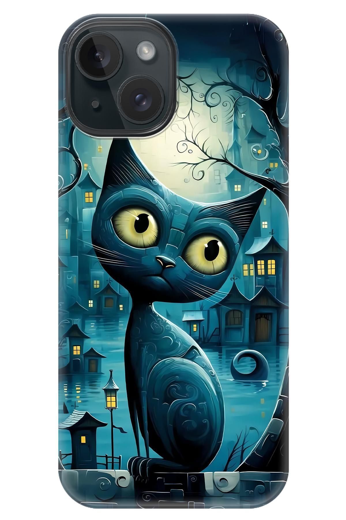 Lopard Apple iPhone 14 Desenli Kılıf Covers 37 Midjourney Kedili Nefti