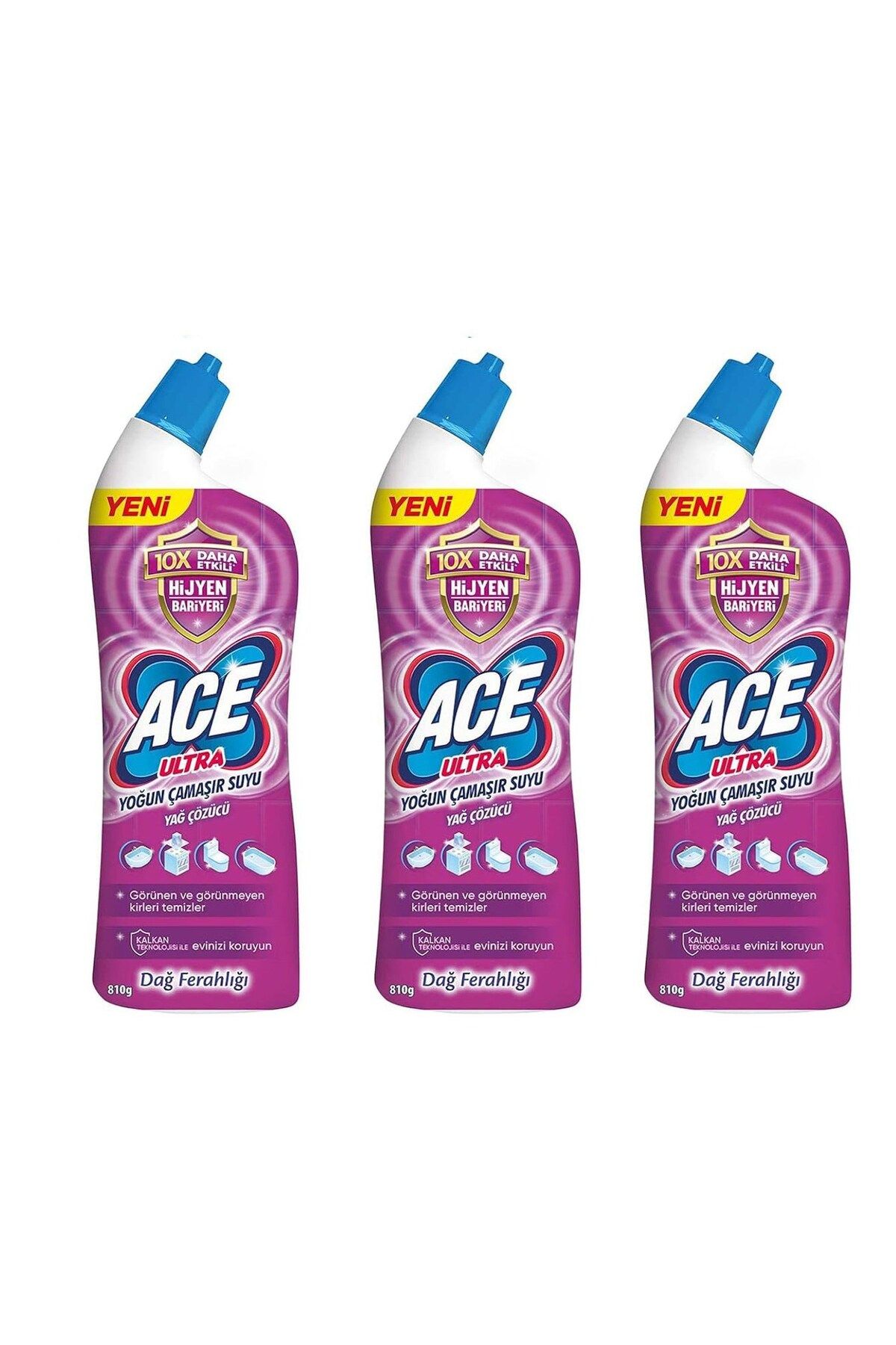 ACE Ultra Yağ Çözücü 750 ml Dağ Ferahlığı x 3 Adet