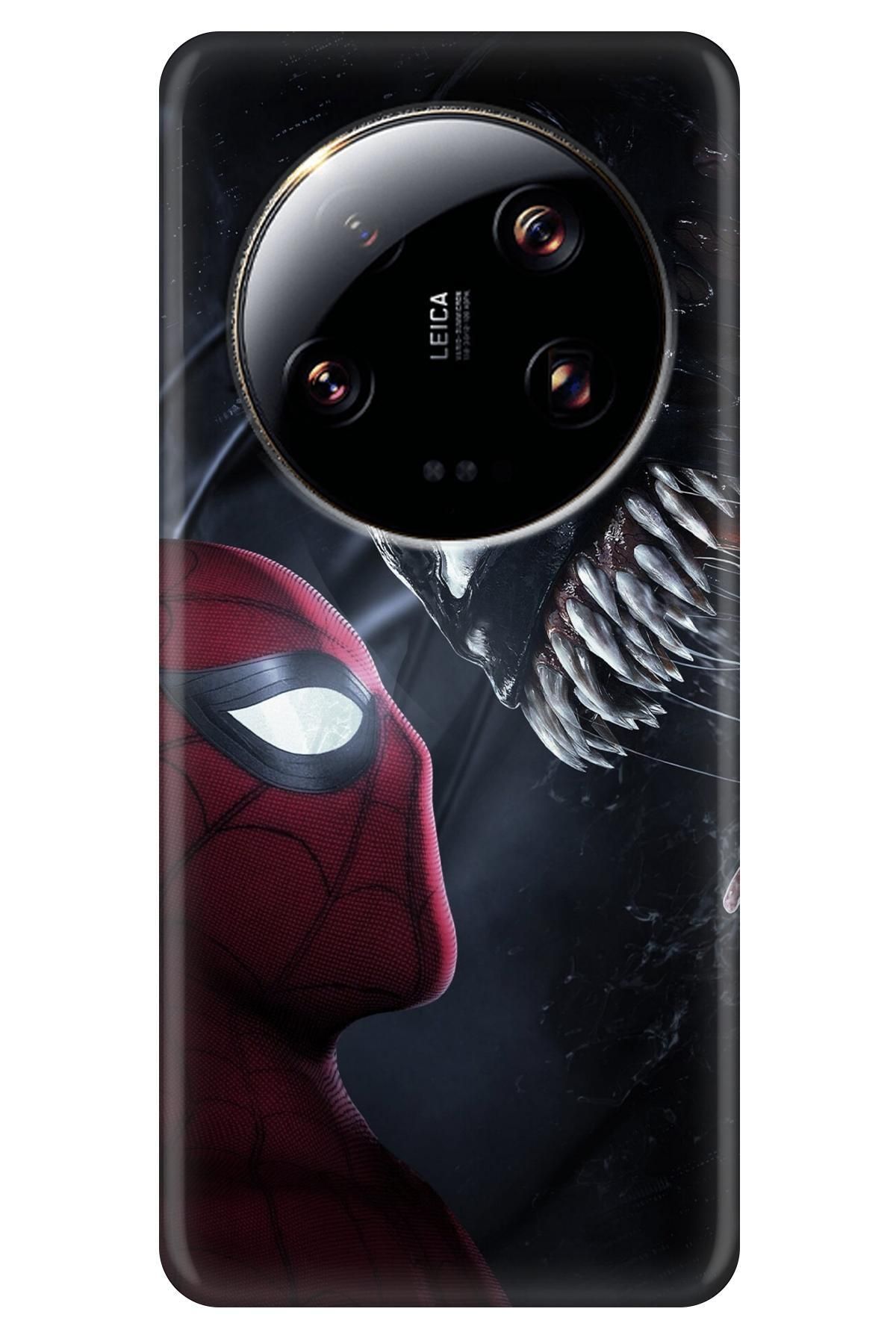 Lopard Xiaomi Mi 13 Ultra Soyulmayan Kılıf Covers 25 Venom Örümcek Adam Siyah Kırmızı