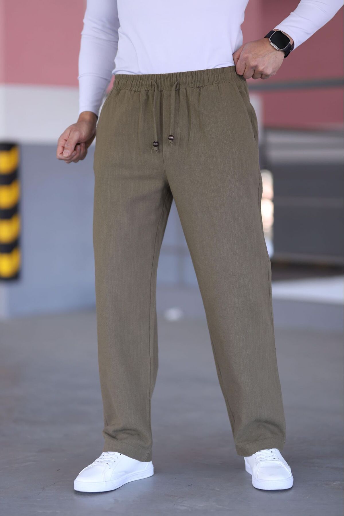Deep Line YIKAMALI KETEN BAGGY