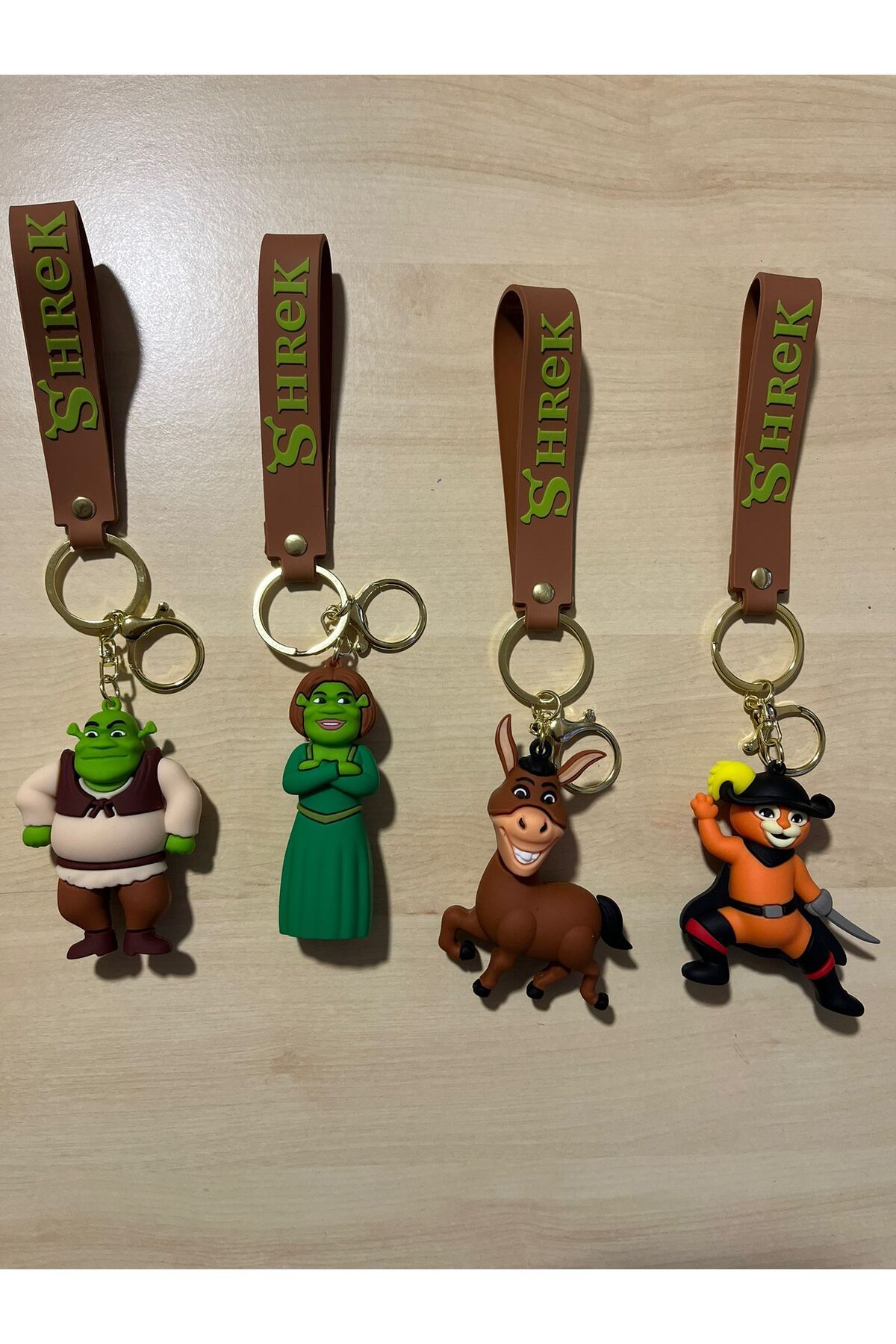 pialbatro Shrek Anahtarlık Çanta Süsü Seti ( 4 Adet)