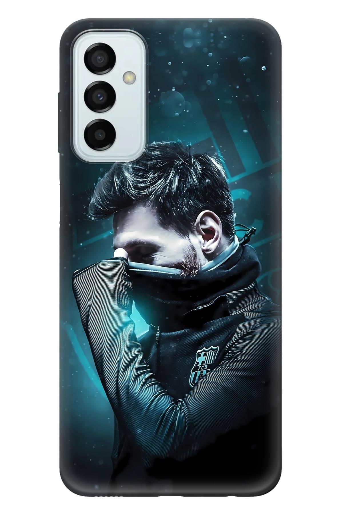 Lopard Samsung Galaxy M52 Cover Kılıf Covers 14 Lionel Messi PosterYeşil