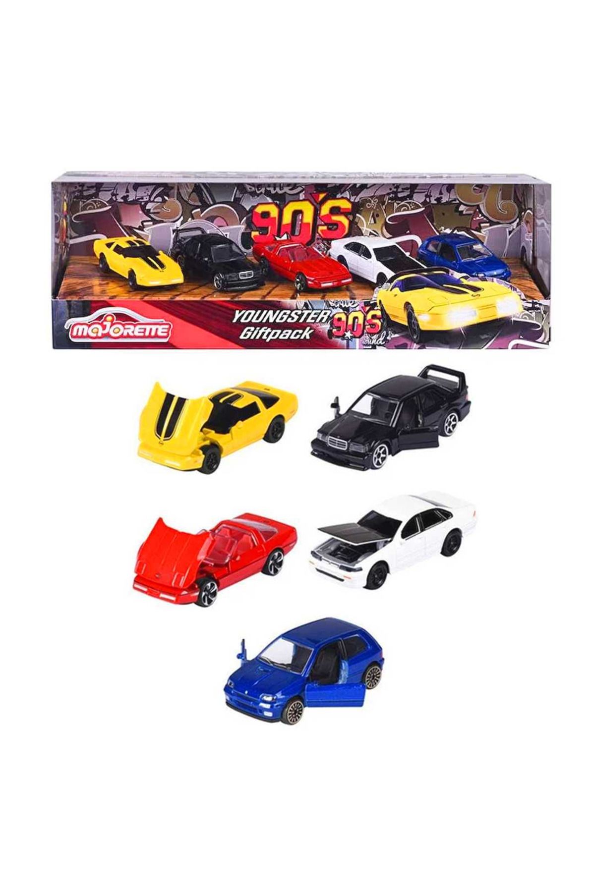 Simba MAJORETTE METAL ARABALAR 5 Lİ SET AÇILIR KAPI 3+