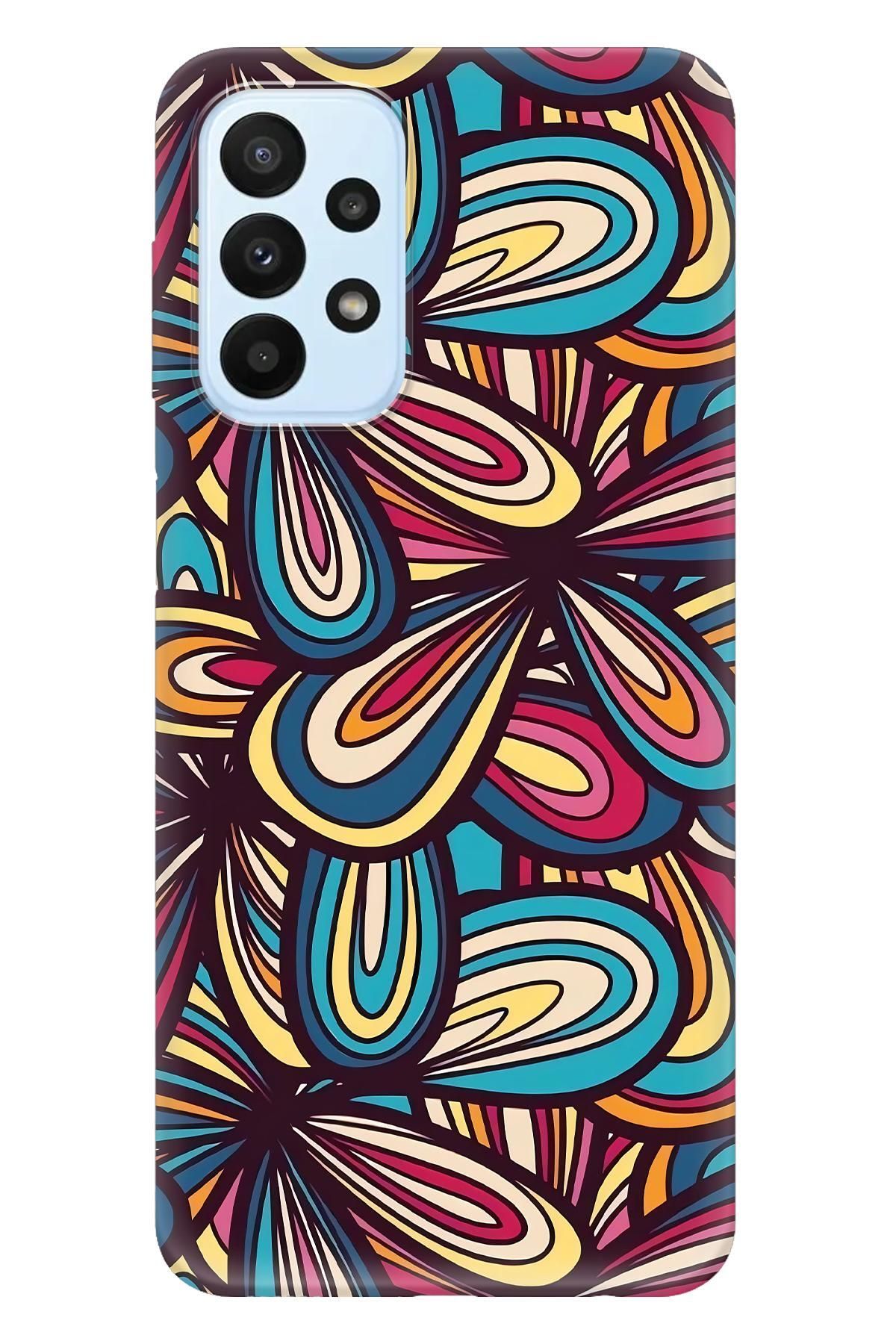 Lopard Samsung Galaxy A53 5G Kalın Silikon Covers 45 Alacalı Sanat Turkuaz