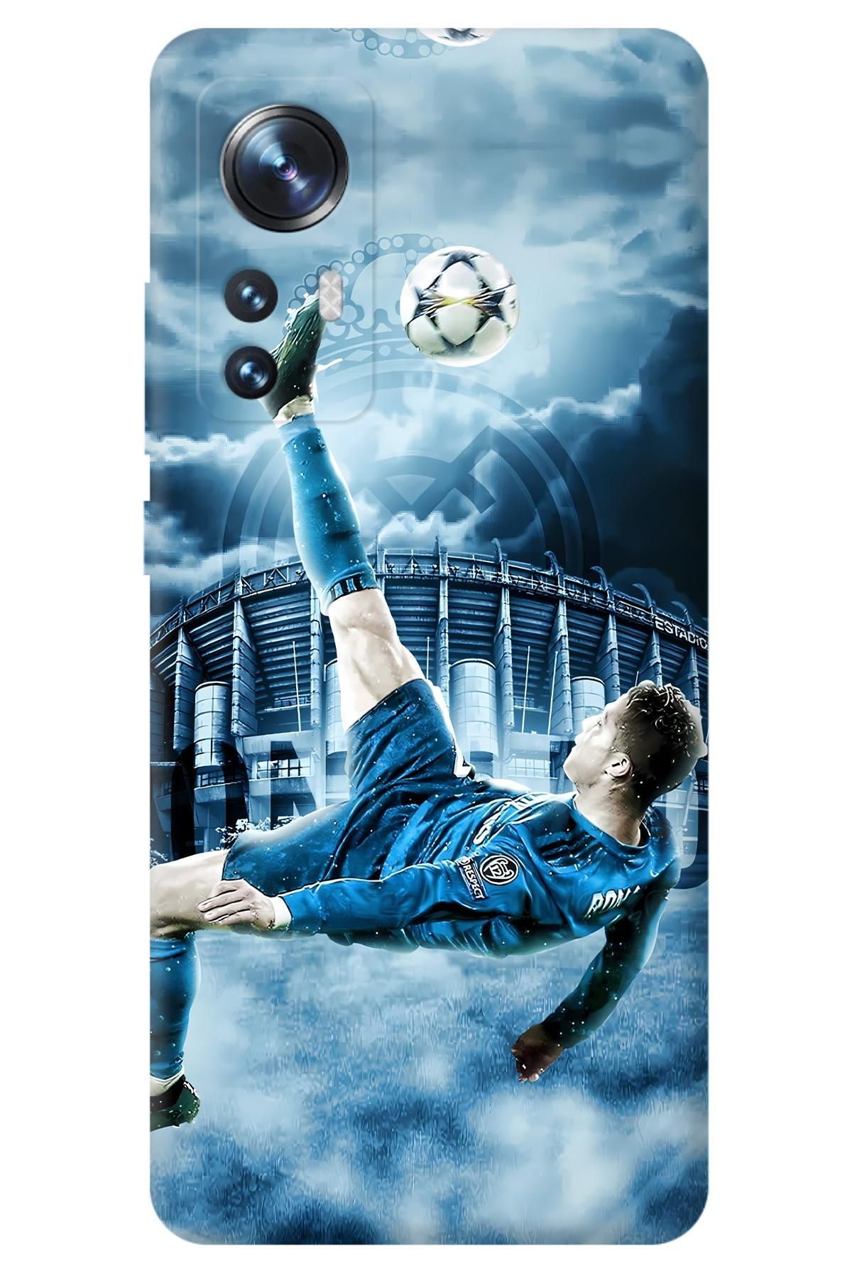 Lopard Xiaomi Mi 12 T-max Silikon Kılıf Covers 4 Ronaldo Rövaşata Açık Mavi