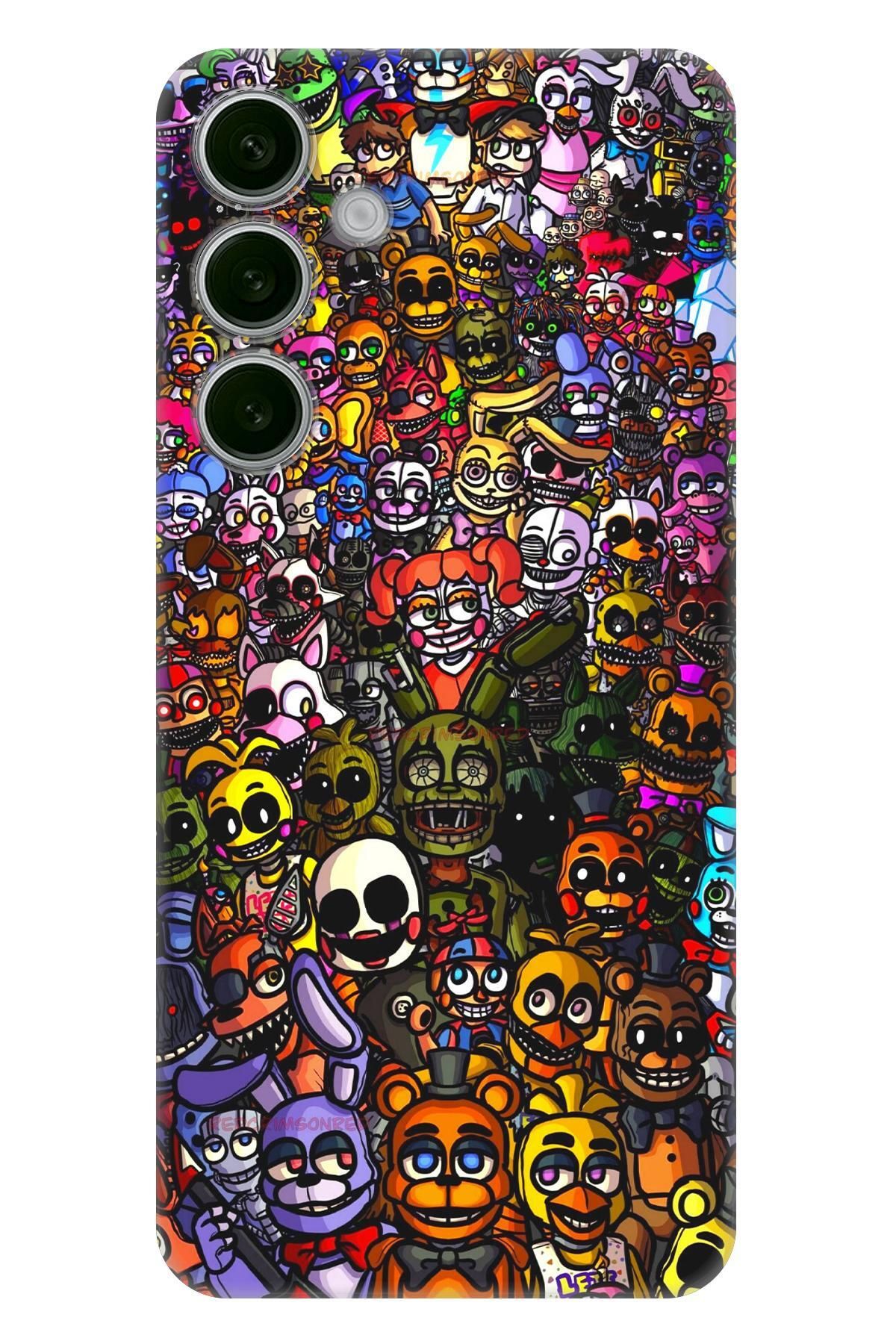 Lopard Samsung Galaxy A25 Renkli Kılıf Covers 20 FNaF Wallpaper Colorful