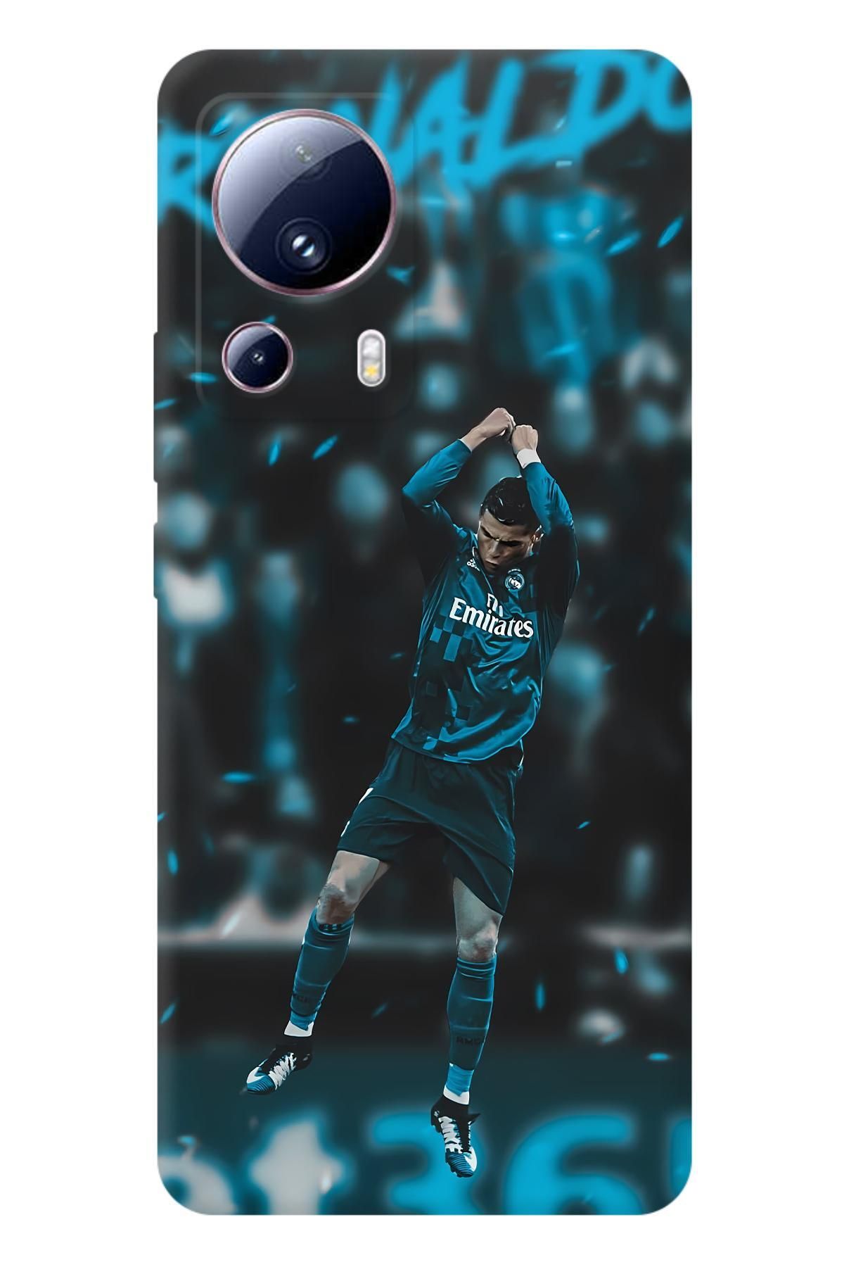 Lopard Xiaomi Mi 13 Lite Case Kapak Covers 13 Ronaldo Forması Mavi
