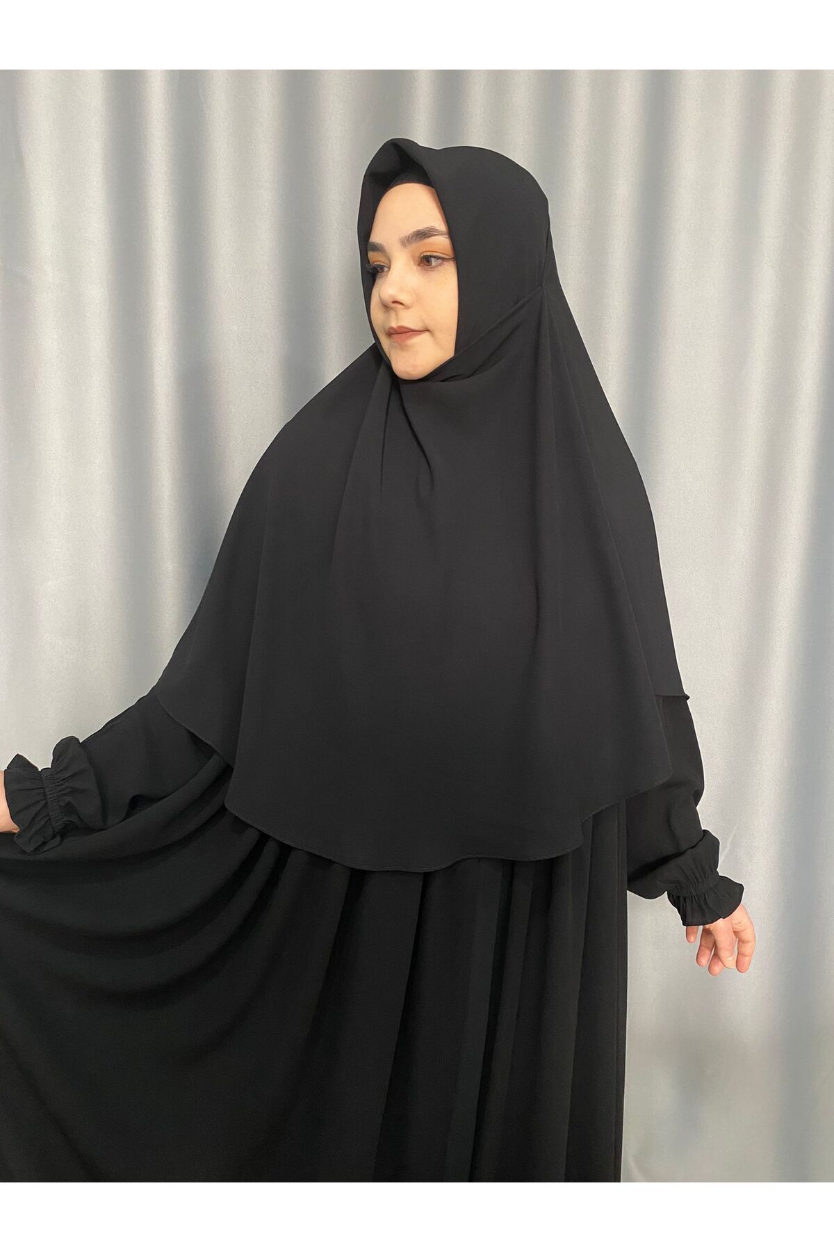 ARKARLİN Pratik Eşarp |Sultanbaş-Sufle| |Umre başörtüsü |Namaz Örtüsü |1.Sınıf Mısır Medine İpeği Kumaş|