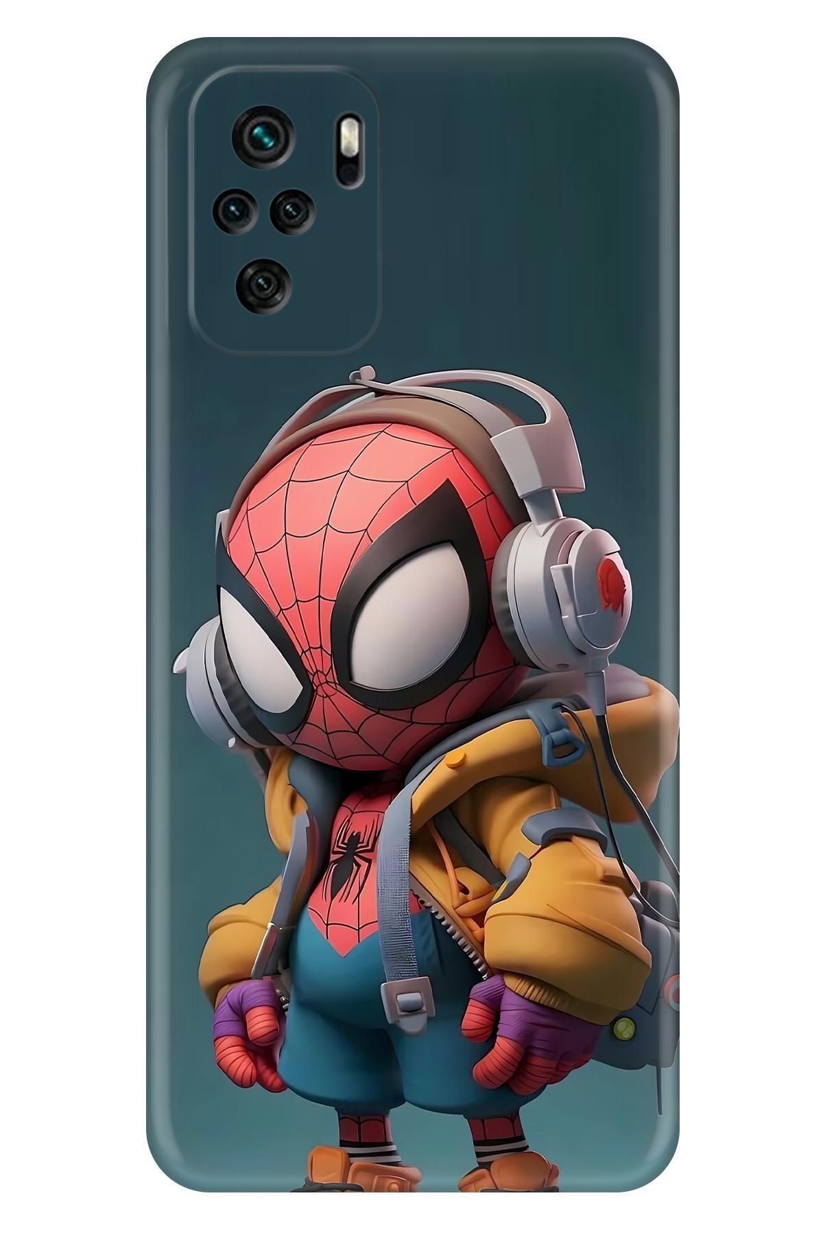 Lopard Xiaomi Poco M5S Darbe Önleyici Kapak Covers 21 Spiderman Hediyelik Kırmızı Yeşil