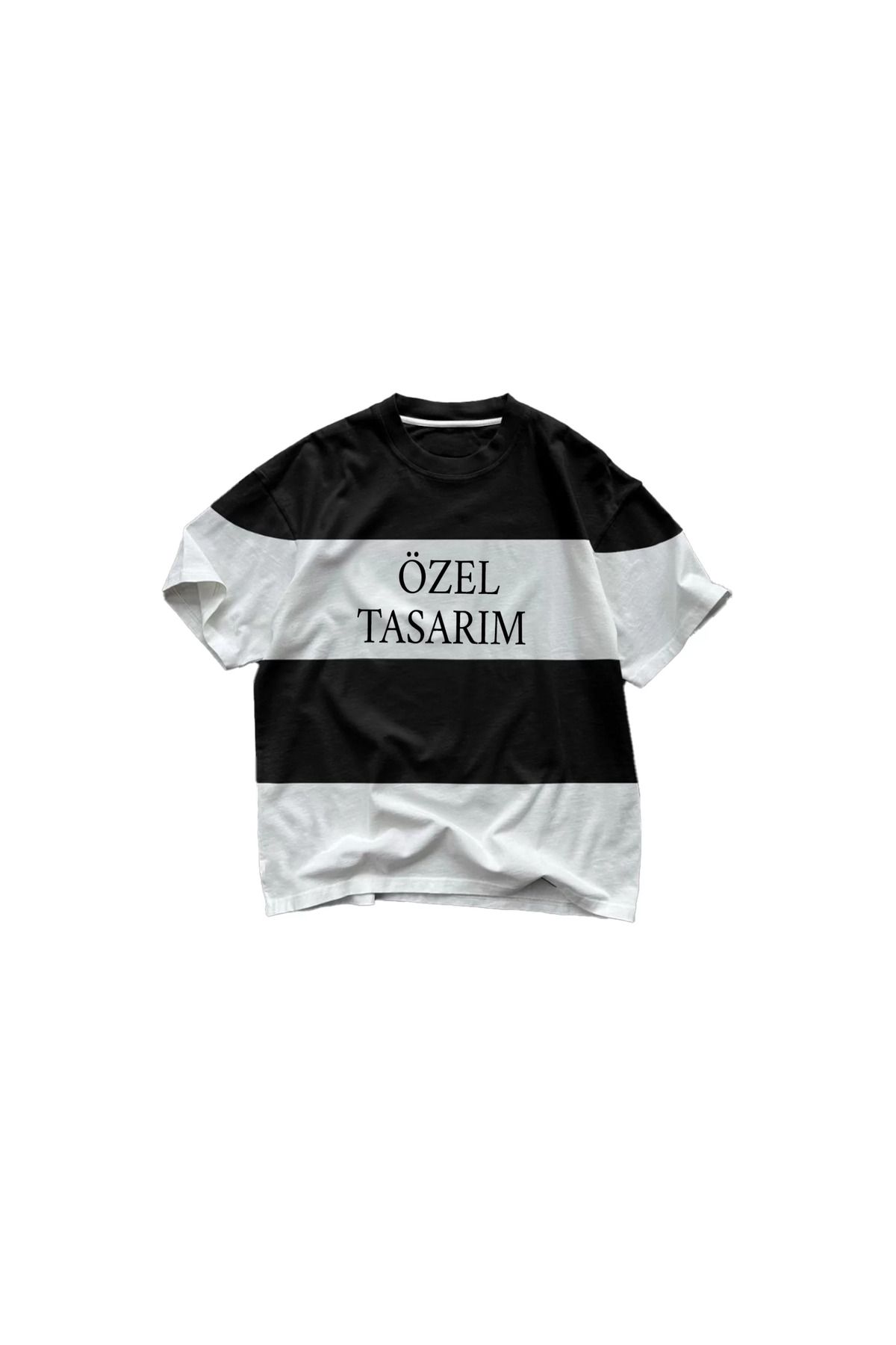 FantaziAtölyesi Tişört Tasarla Parçali İki İplik Oversize