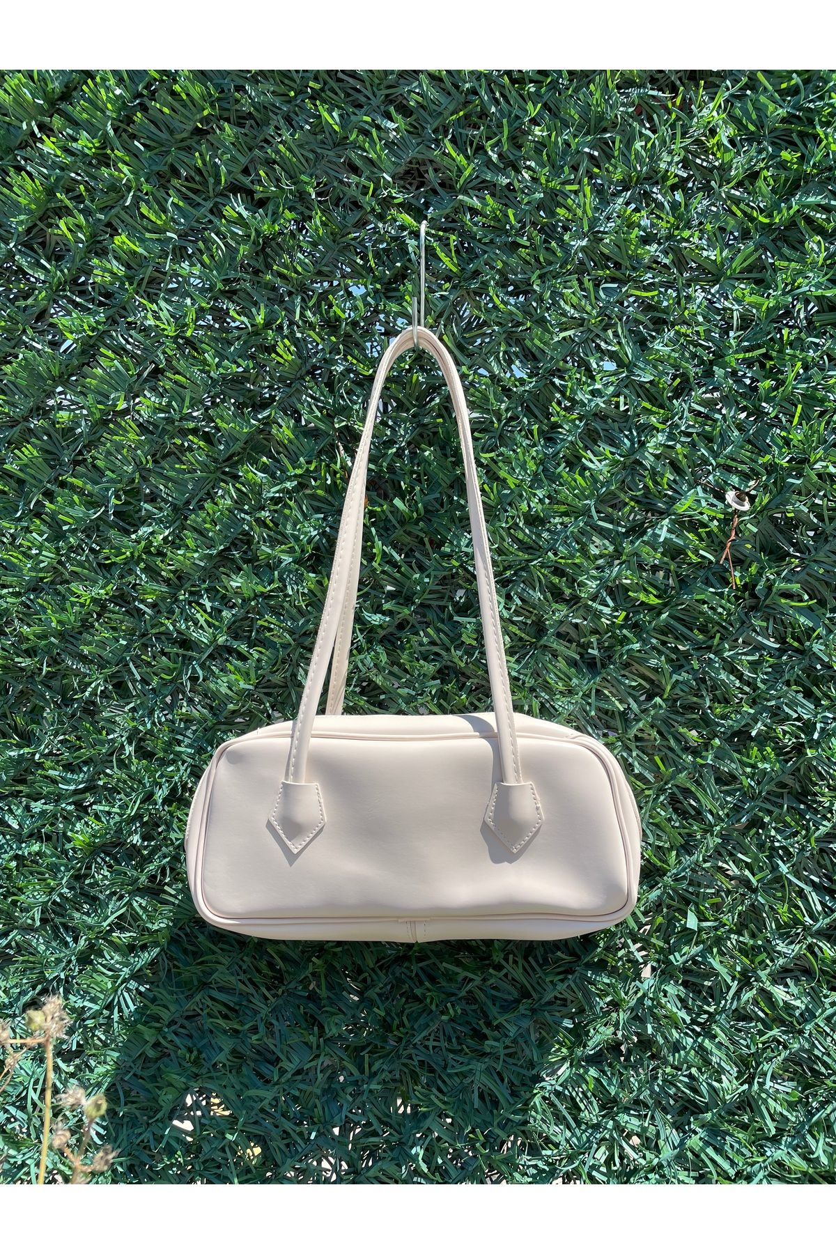 MossyBag Seraphine bordo askılı baget çanta