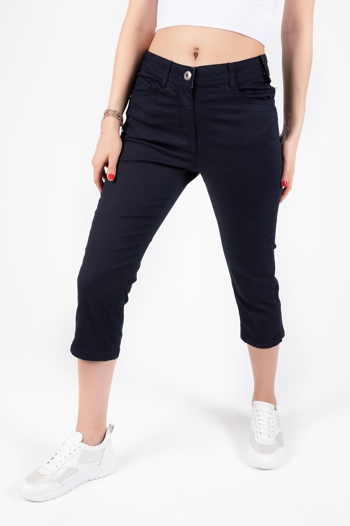 Fibula Silimfit toparlayıcı havuç paça pamuk jeans kapri