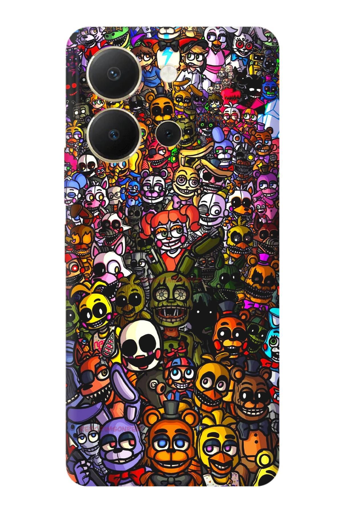 Lopard Vivo Y36 4G Renkli Kılıf Covers 20 FNaF Wallpaper Colorful