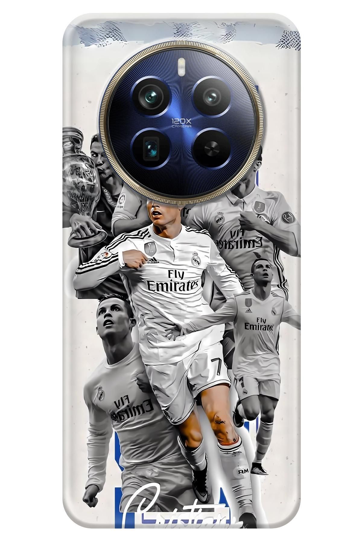 Lopard Realme 12 4G Case Telefon Kılıfı Covers 1 Cristiano Ronaldo Beyaz