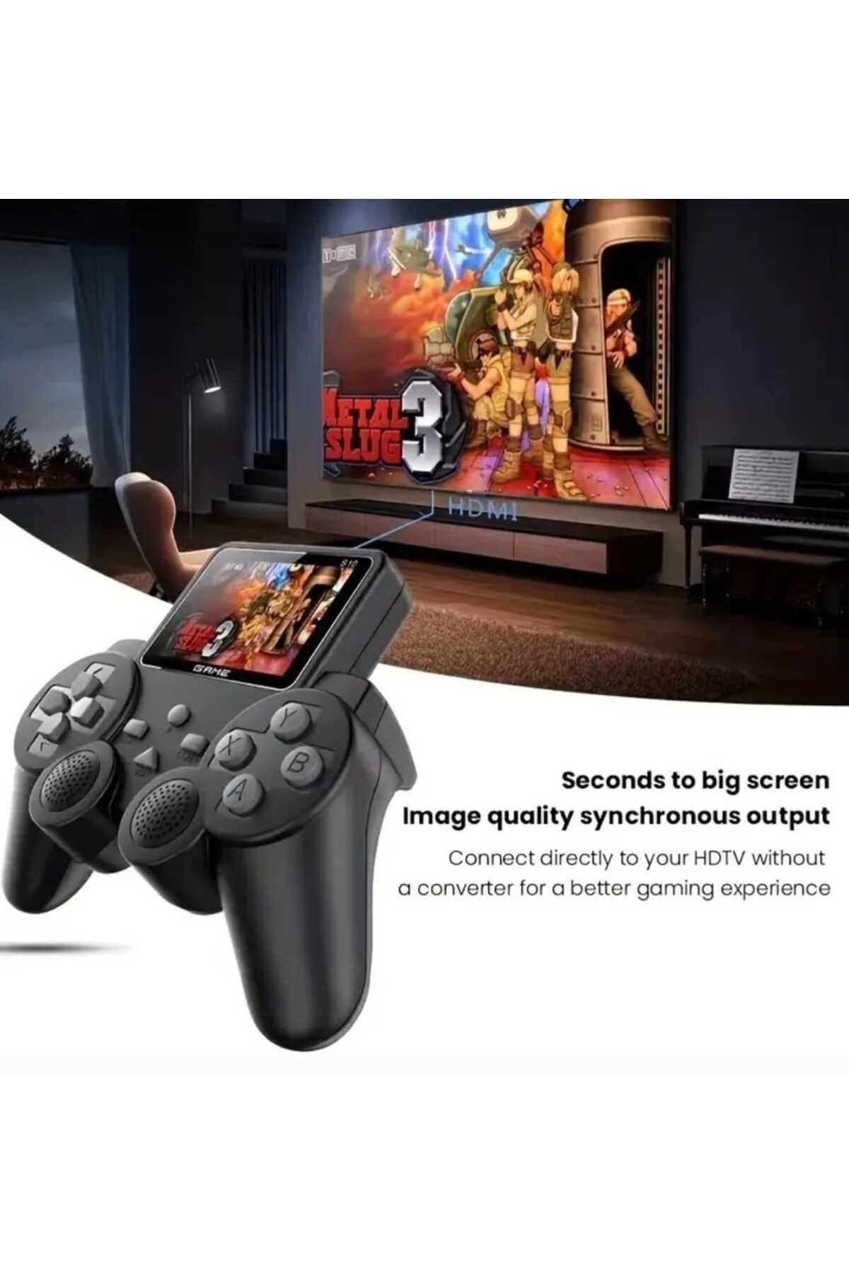 Generic-S10 Classic Game Stick with Ultra HD Screen and Dual Player Gamepad Built-in 520 Classic Games 3