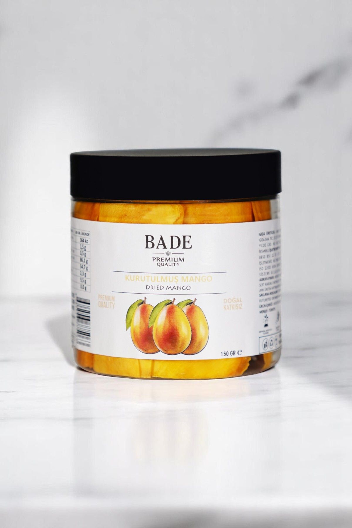 bade kuruyemiş Mango Kuru Meyve Cipsi - Şekersiz Katkısız Doğal Sağlıklı Atıştırmalık 150 gr.
