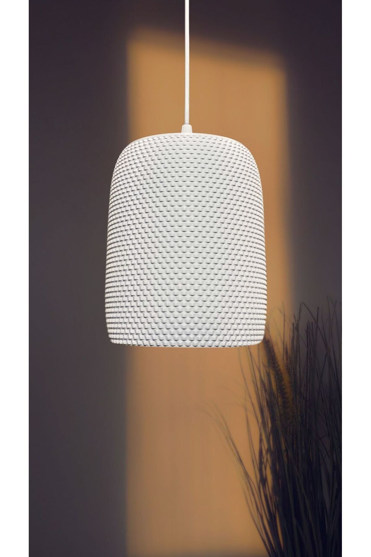decory Auva Beyaz Mesh Yüzey Avize, Koridor, Yemek masası Tasarım Tekli Sarkıt Avize (PLASTİK) E27