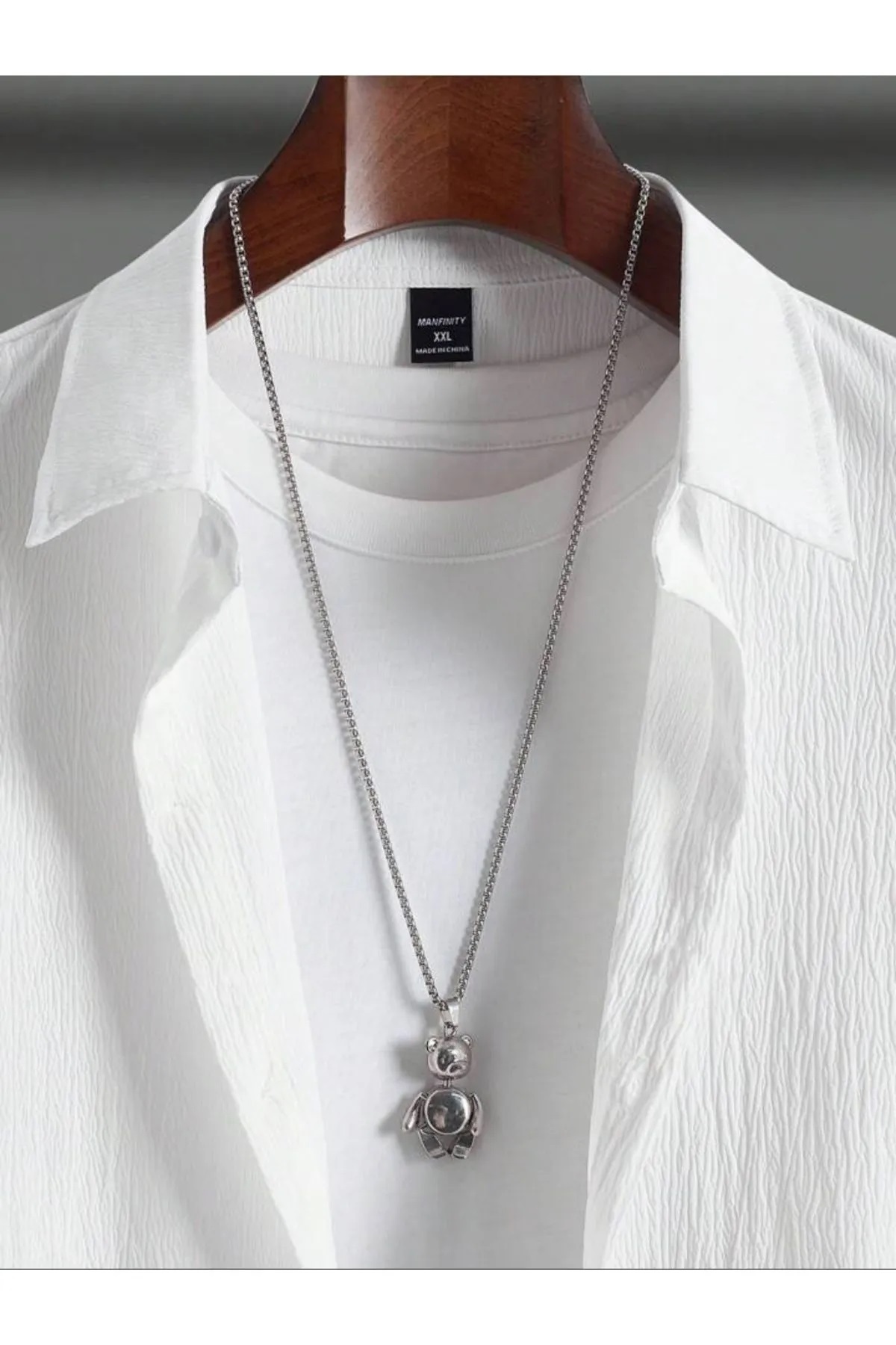 ست پیراهن چروک دار پارچه ای Boyfriend Fit Alaçatı یونیسکس پیراهن چروک دار — رنگارنگ BRLKNALAÇATI — تصویر 8 از 8