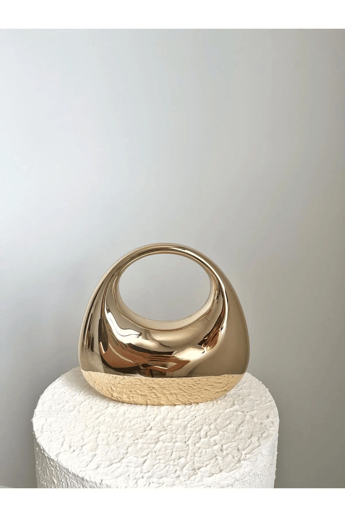Zümrüt Oyuncak Home Ithal Mini Gold Çanta El Çantası Mini Boy Zincir Askılı Model Gold Çanta