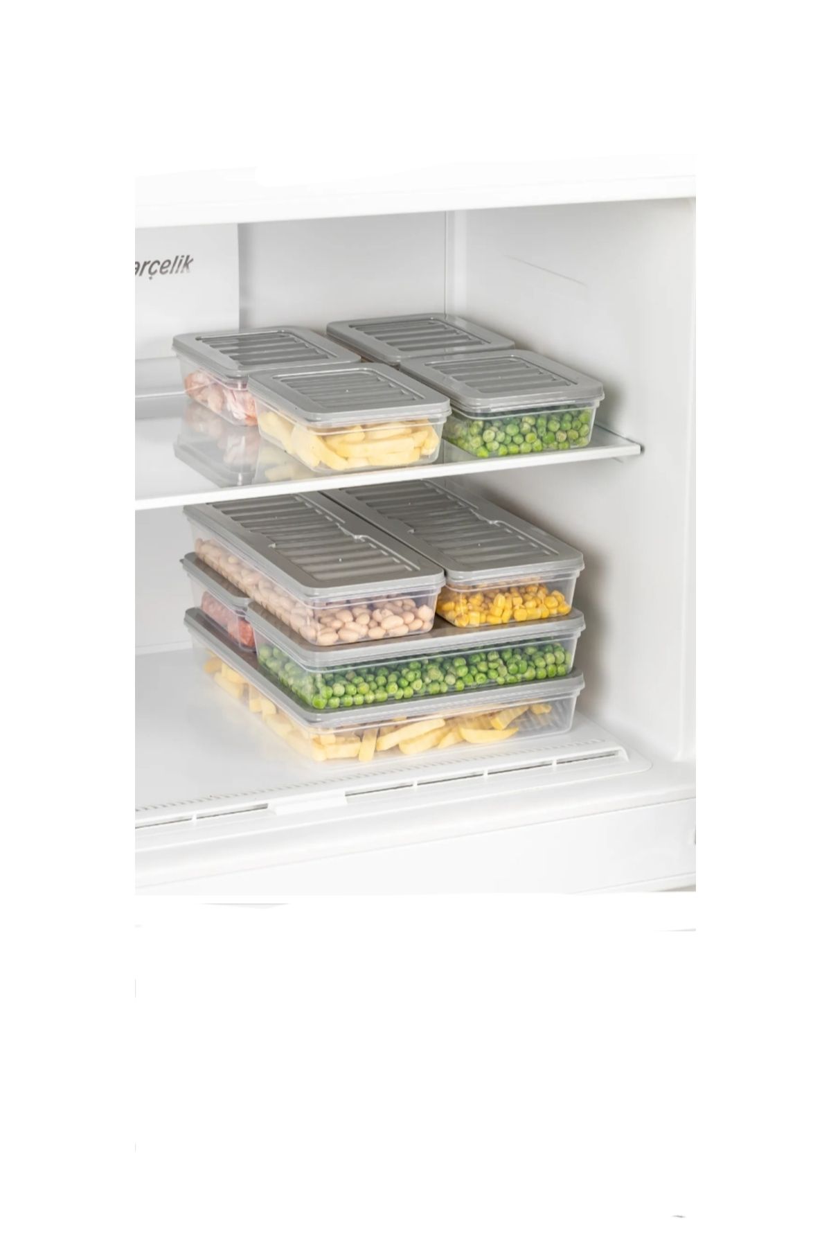 VZN-Refrigerator Organizer Ice Box Storage Container Refrigerator Organizer Set Ice Box Container 5