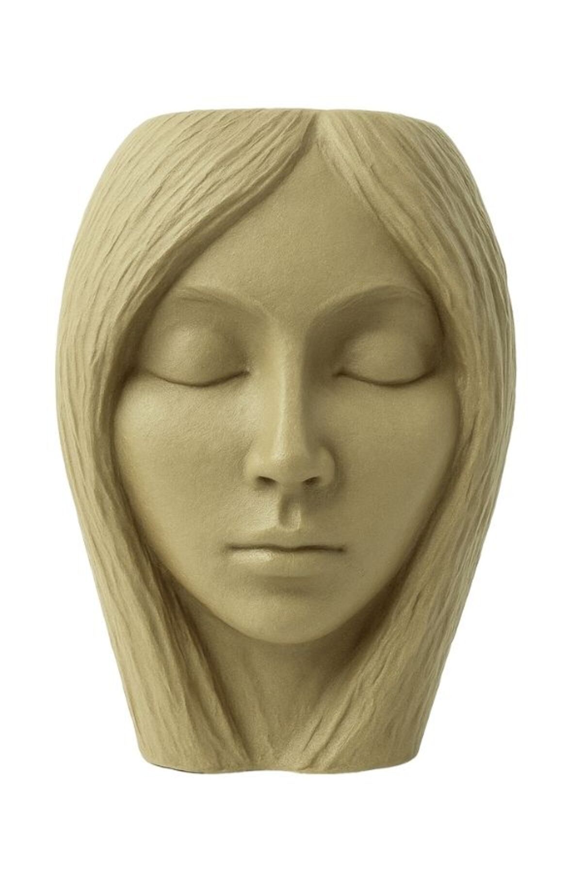 ZyNovo Collection Dekoratif Uyuyan Güzel Vazo Sarı 15 cm