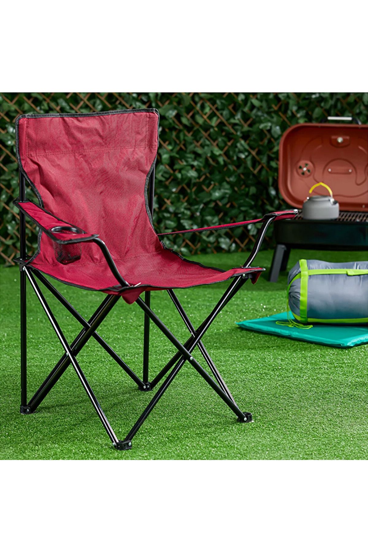 EvrenyeHome Basic Katlanır Pusetli Kamp Sandalyesi