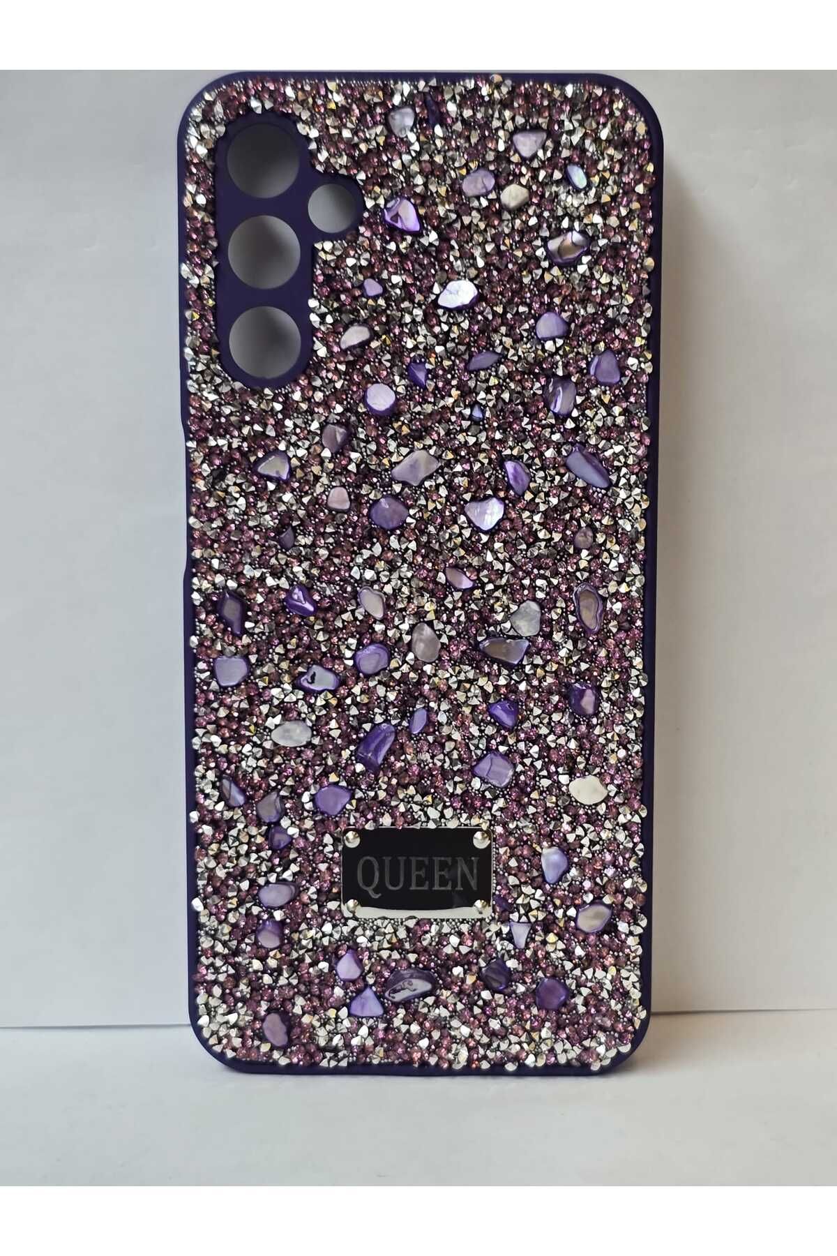 FATÖZ ACCESSORY Samsung Galaxy A14 5G Uyumlu Taşlı Tasarım Lüks Telefon Kılıfı