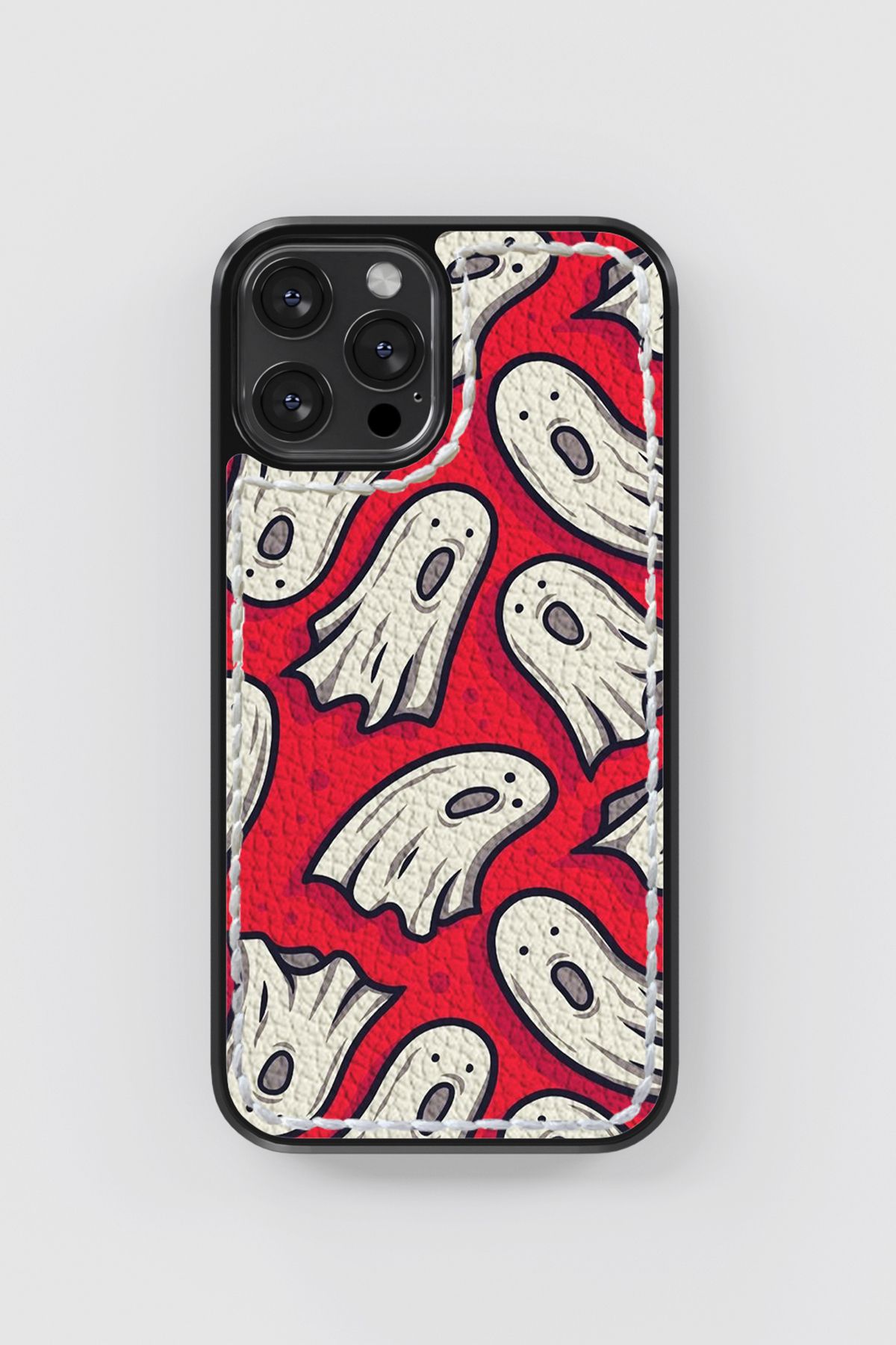 No28studio Ghost Deri Ve Dikişli Telefon Kılıfı
